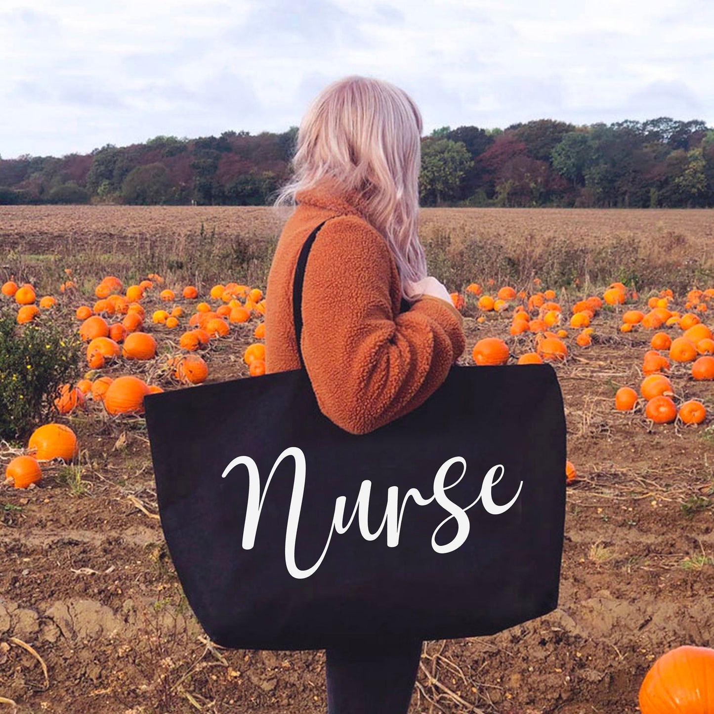 Nurse Mega Tote Bag - Nurse Canvas Tote Bag - RN Tote Bag - Nurse Gift - RN Gift
