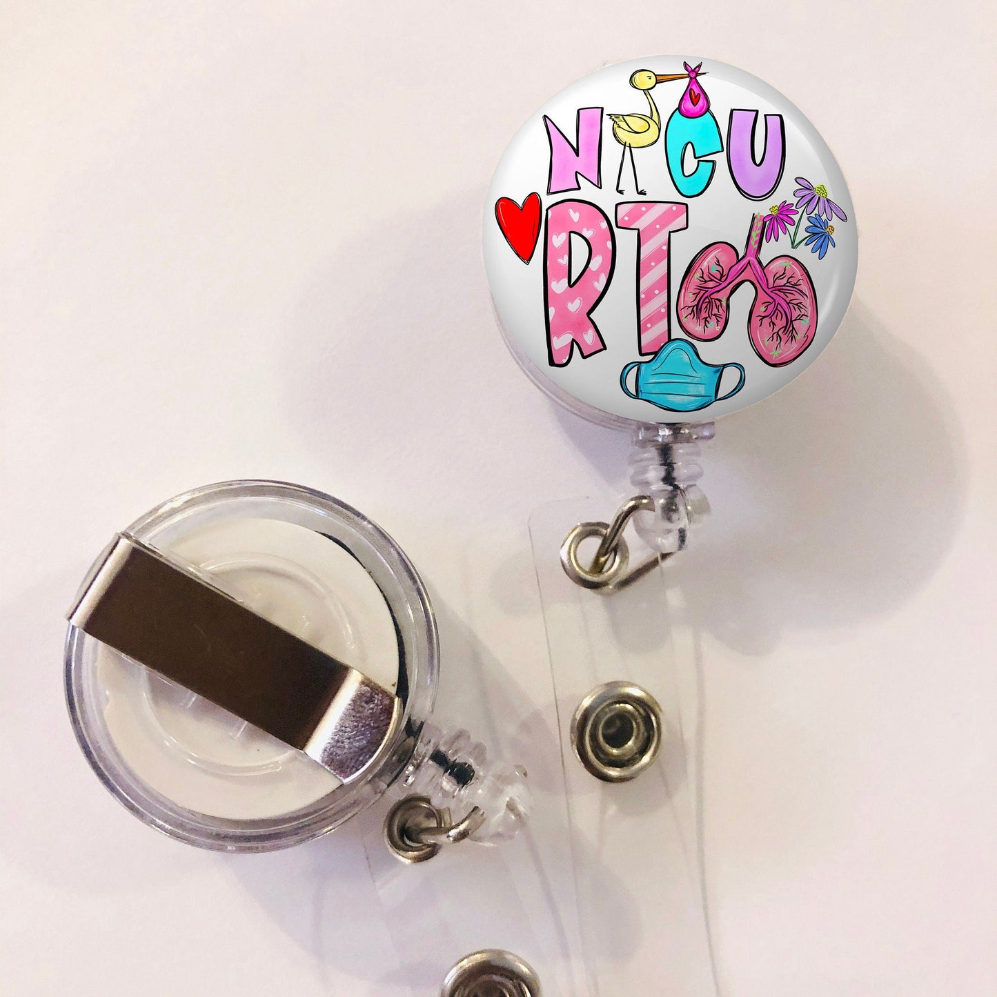 Neonatal Respiratory Therapist Badge Reel - Nicu RT Badge Reel