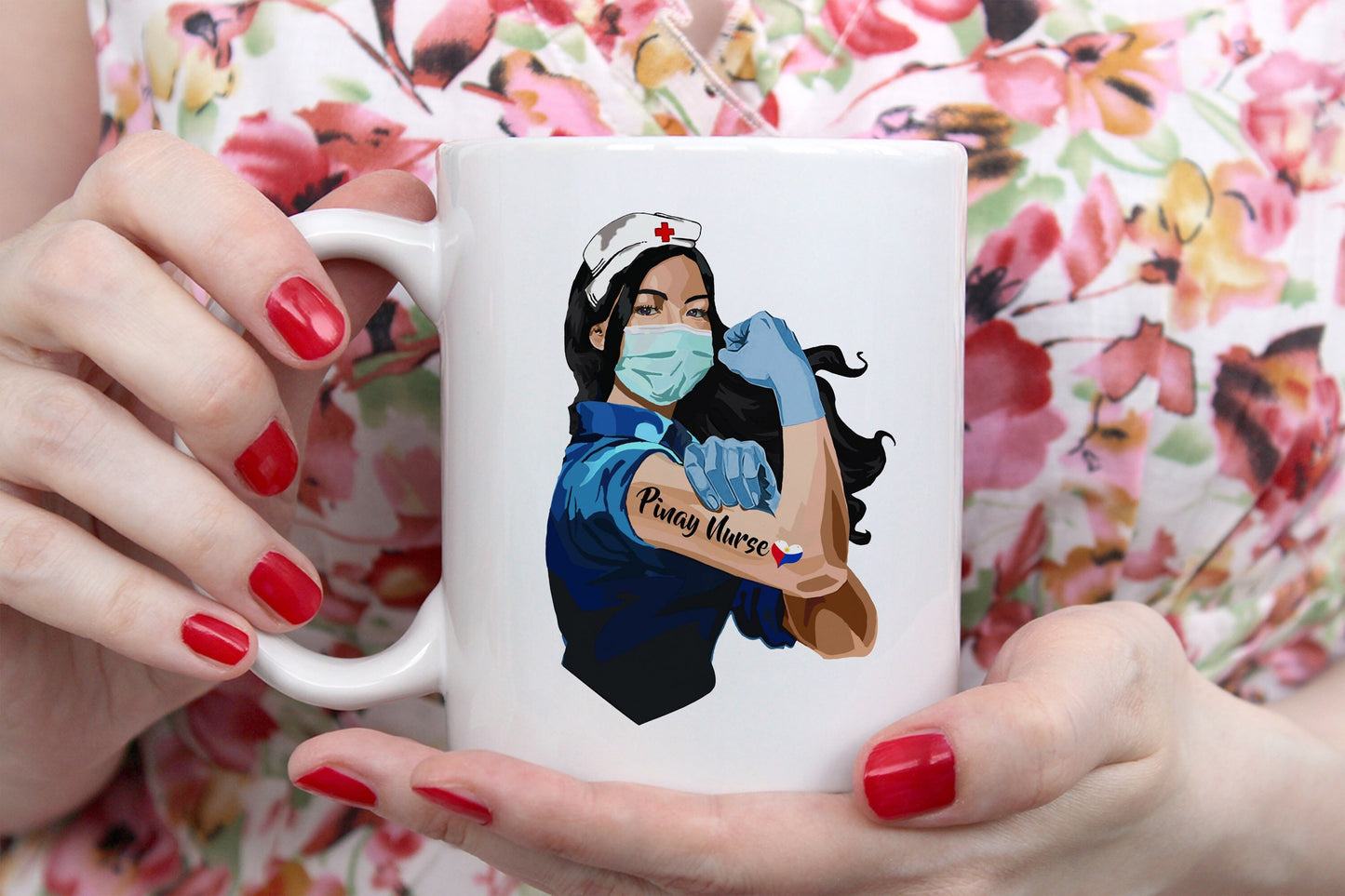 Pinay Nurse Mug - Filipino Nurse Mug - Strong Pinay Nurse Mug - Coffee Mug - RN Mug - Nurse Gift