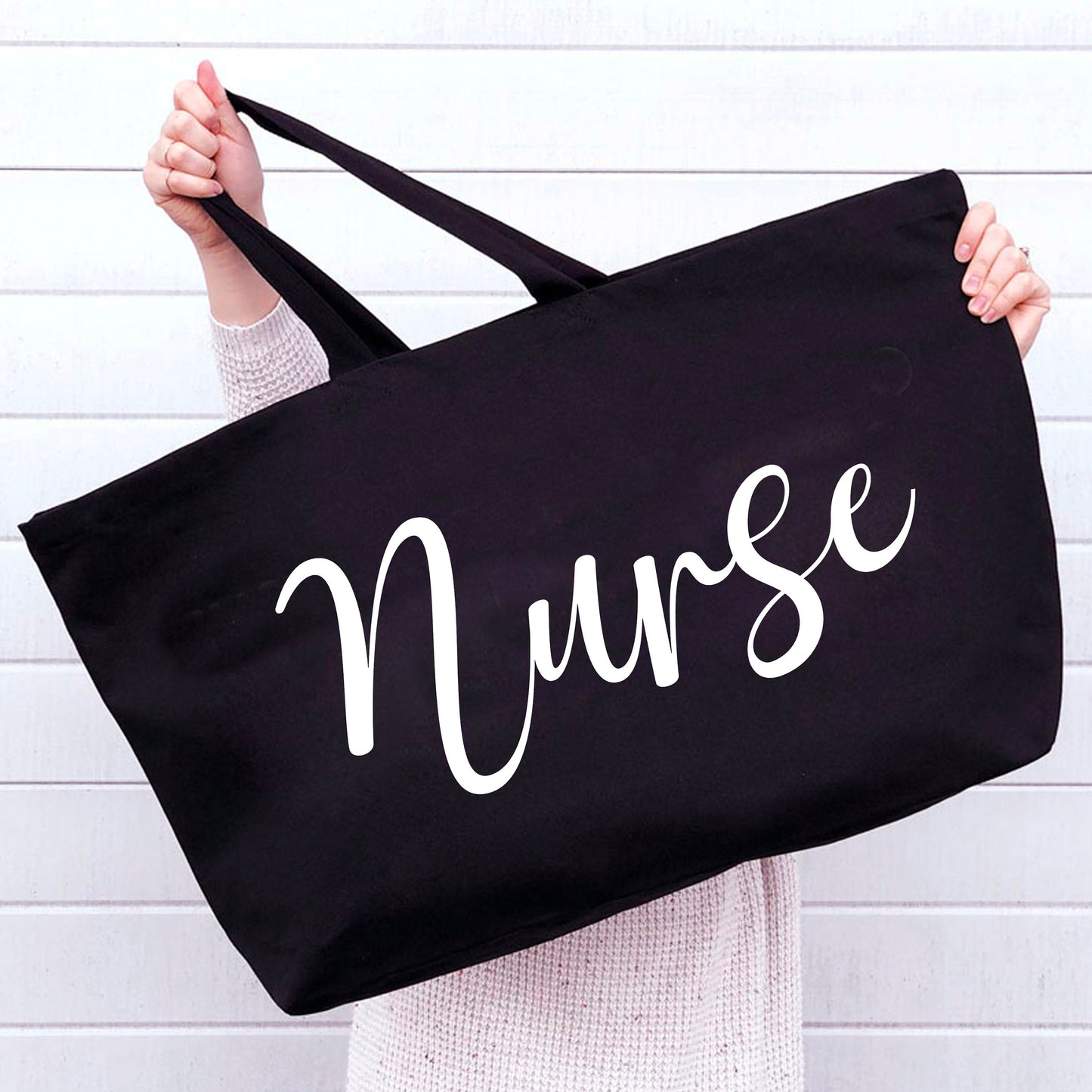 Nurse Mega Tote Bag - Nurse Canvas Tote Bag - RN Tote Bag - Nurse Gift - RN Gift