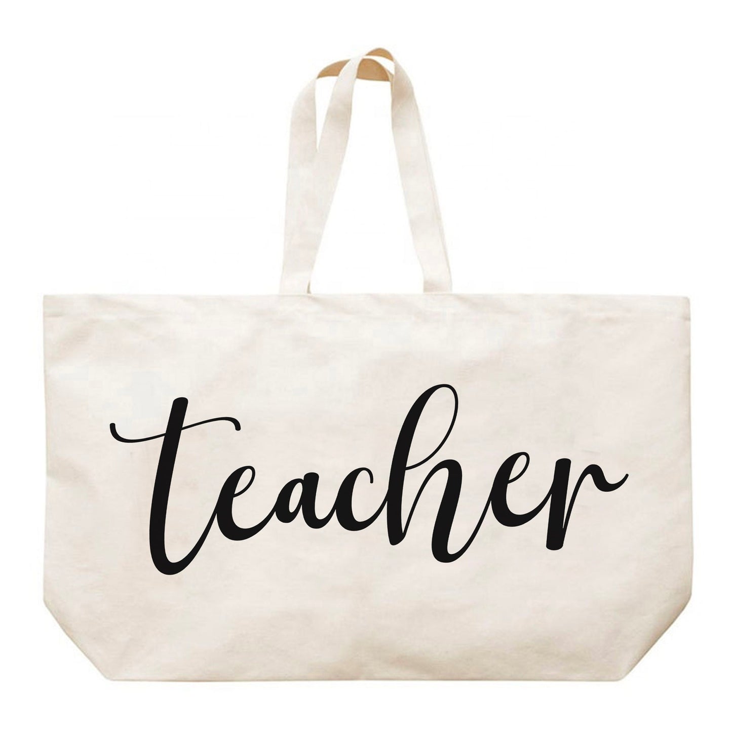 Teacher Mega Tote Bag - Teacher Canvas Tote Bag - Teacher Tote Bag - Teacher Gift