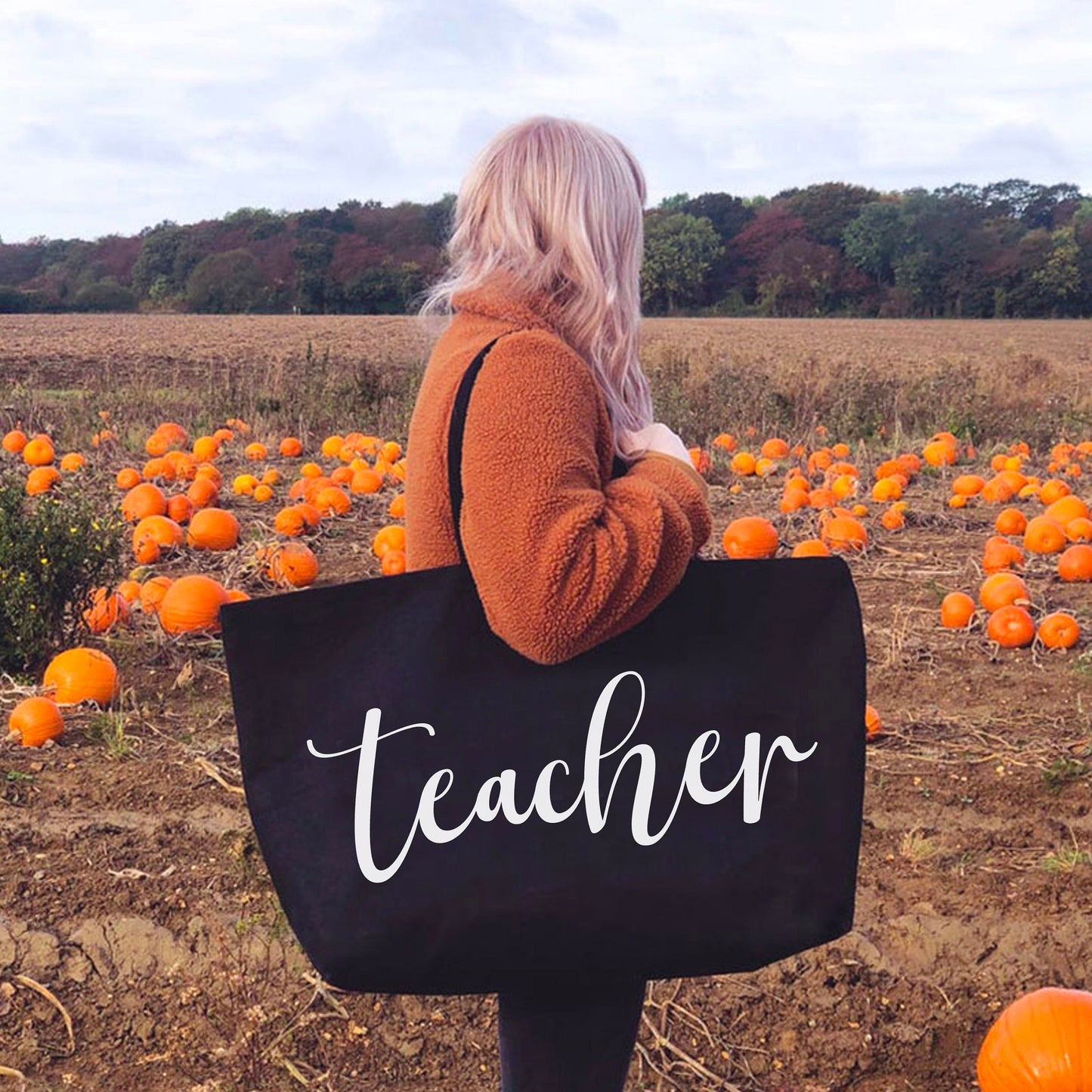 Teacher Mega Tote Bag - Teacher Canvas Tote Bag - Teacher Tote Bag - Teacher Gift