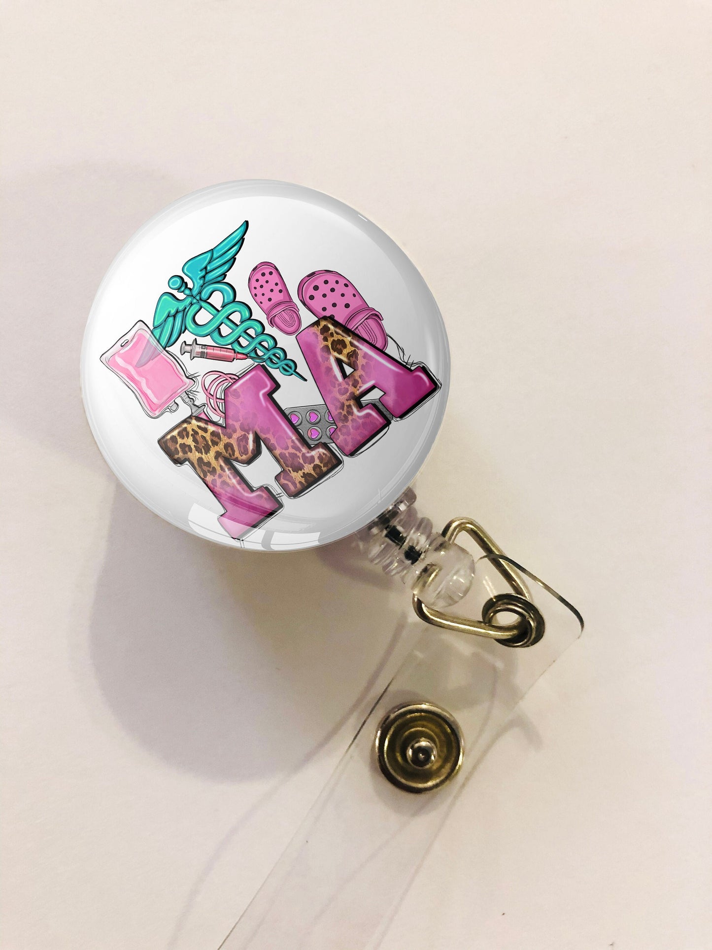 Medical Assistant Badge Reel - Medical Assistant ID Badge Reel - ID Retractable badge, ID Badge Reel - Medical Assistant Gift