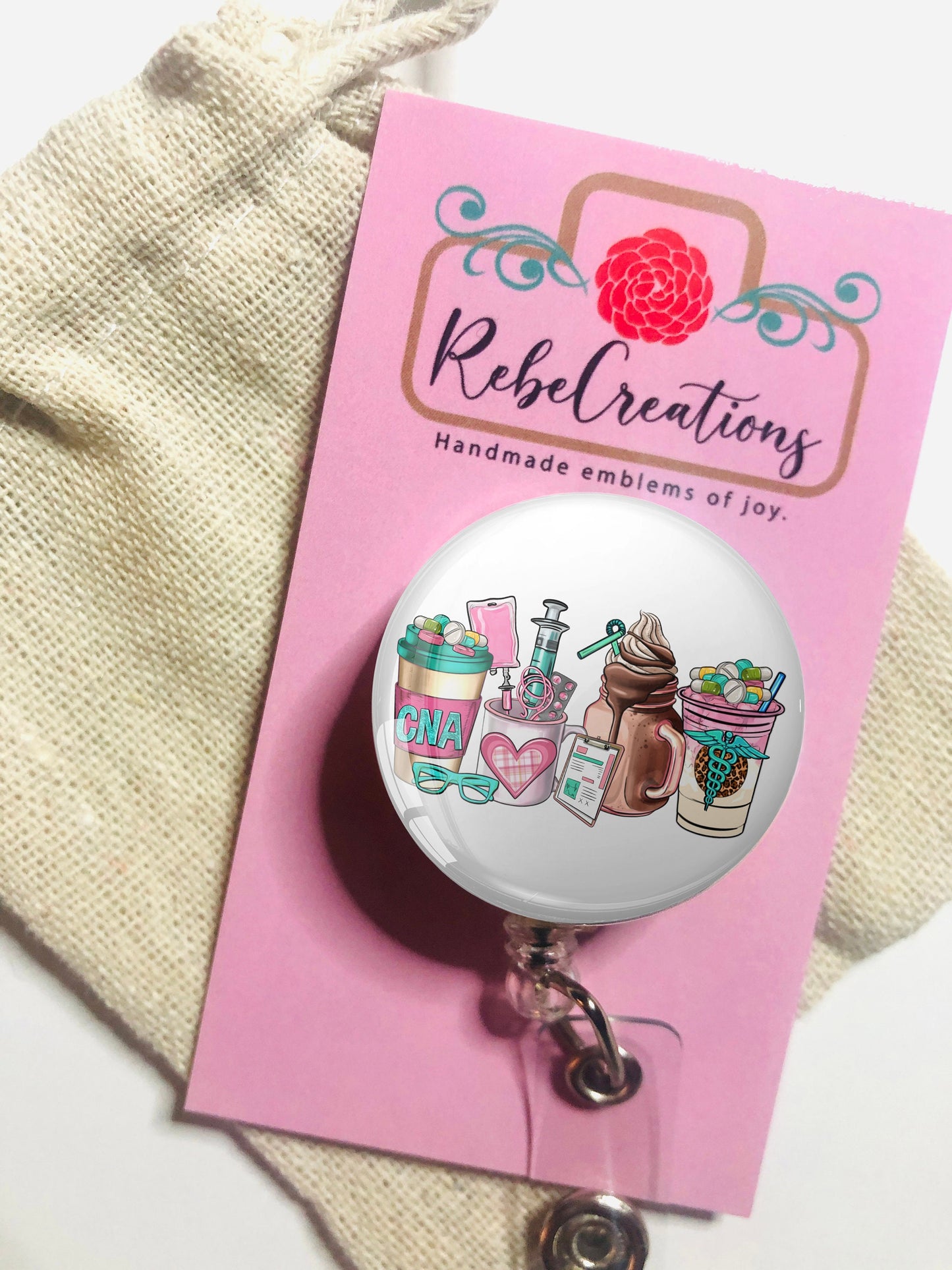 Cna Badge Reel - Cna ID Badge Reel - ID Retractable badge, ID Badge Reel - Cna Gift