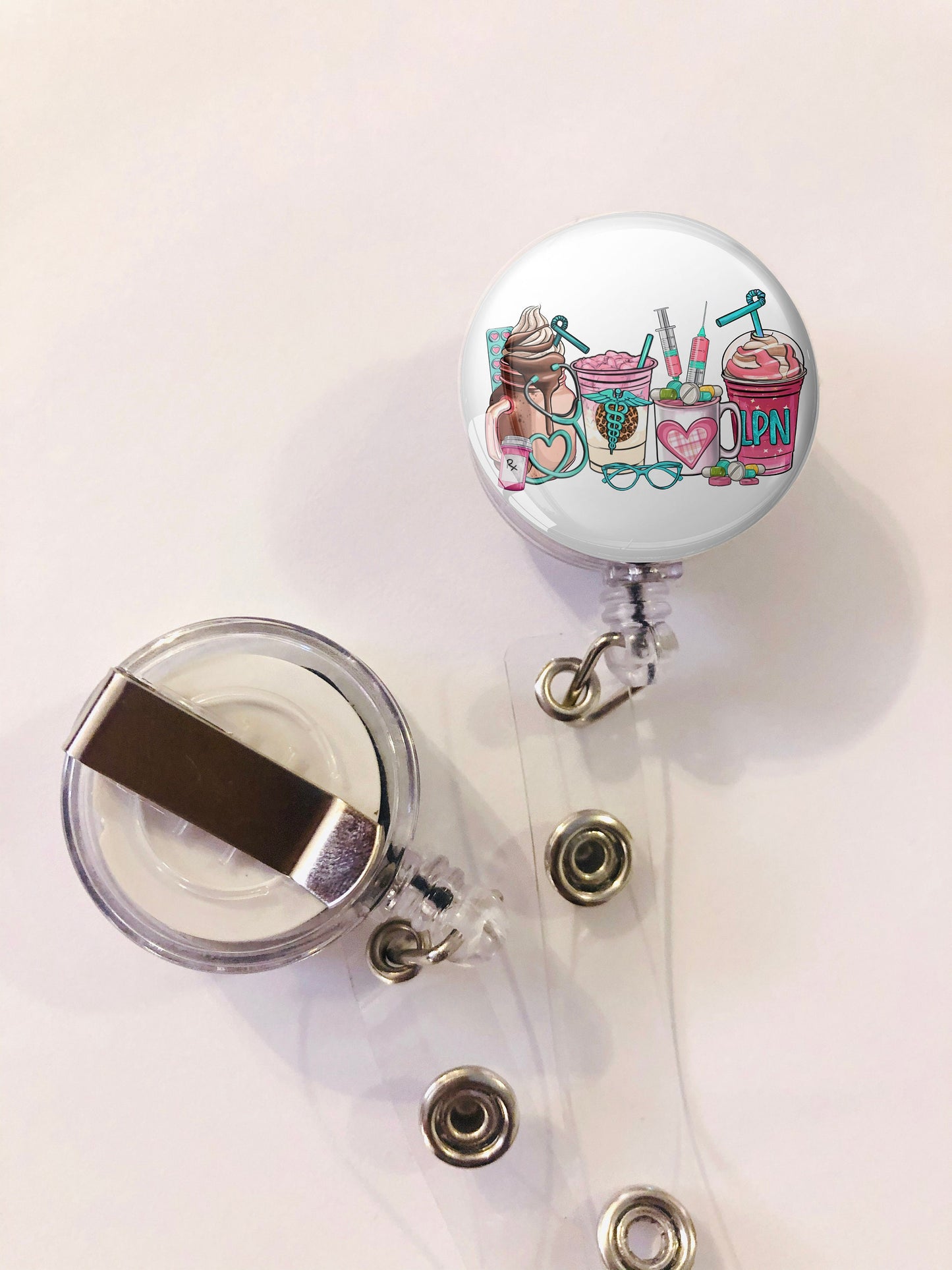 Lpn Badge Reel - Lpn ID Badge Reel - ID Retractable badge, ID Badge Reel - Lpn Gift