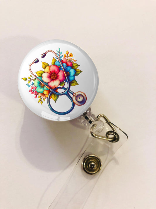 Nurse Badge Reel - RN Badge Reel - ID Retractable badge, ID Badge Reel - Nurse Gift
