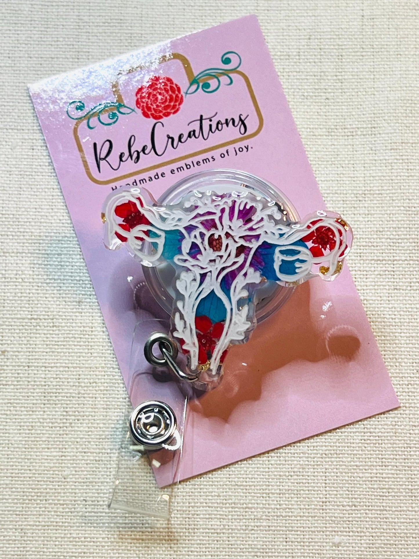 Anatomy Badge Reel - Ob-gyn Nurse - L&d Nurse - Nurse ID Badge Reel -  Nurse- ID Retractable badge - Nurse Gift