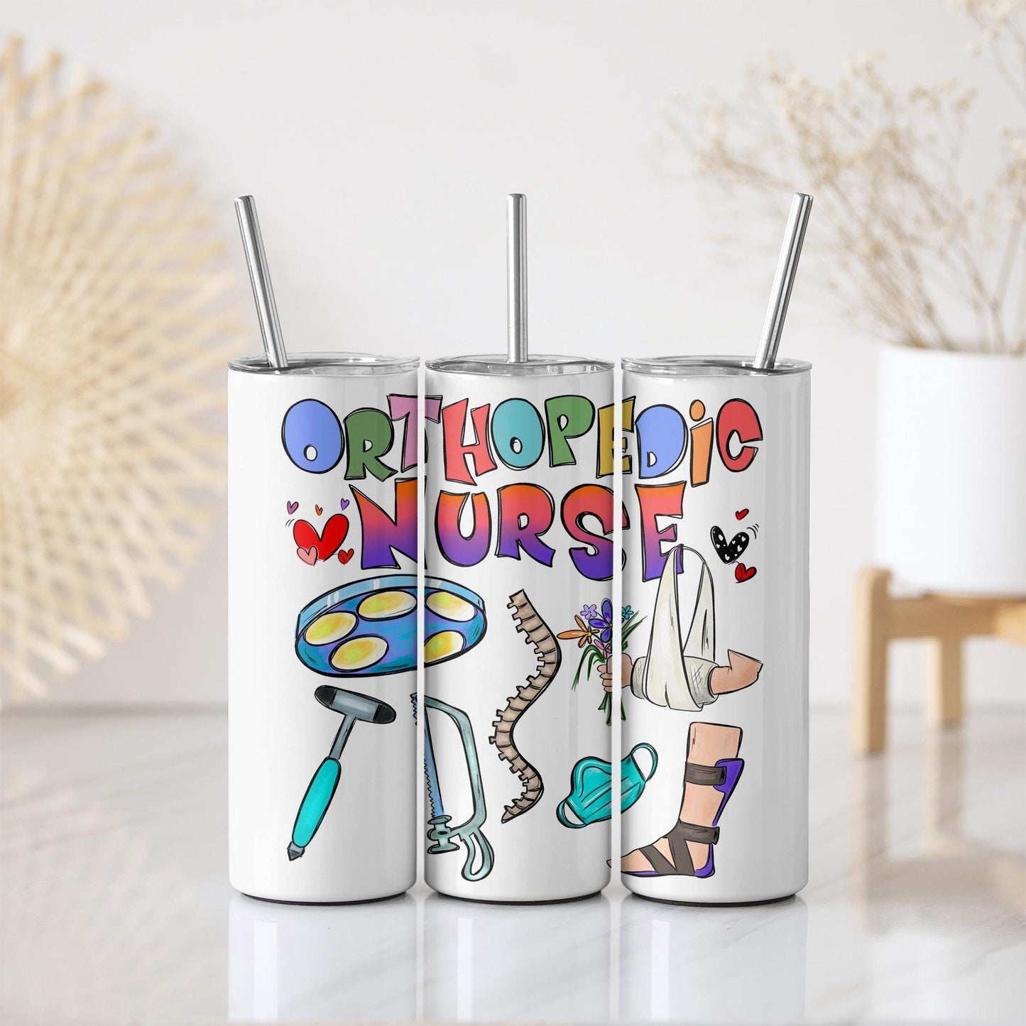 Orthopedic Nurse Skinny Tumbler - Nurse Skinny Tumbler - 20 oz Skinny Tumbler - 30 oz Skinny Tumbler - Nurse Gift