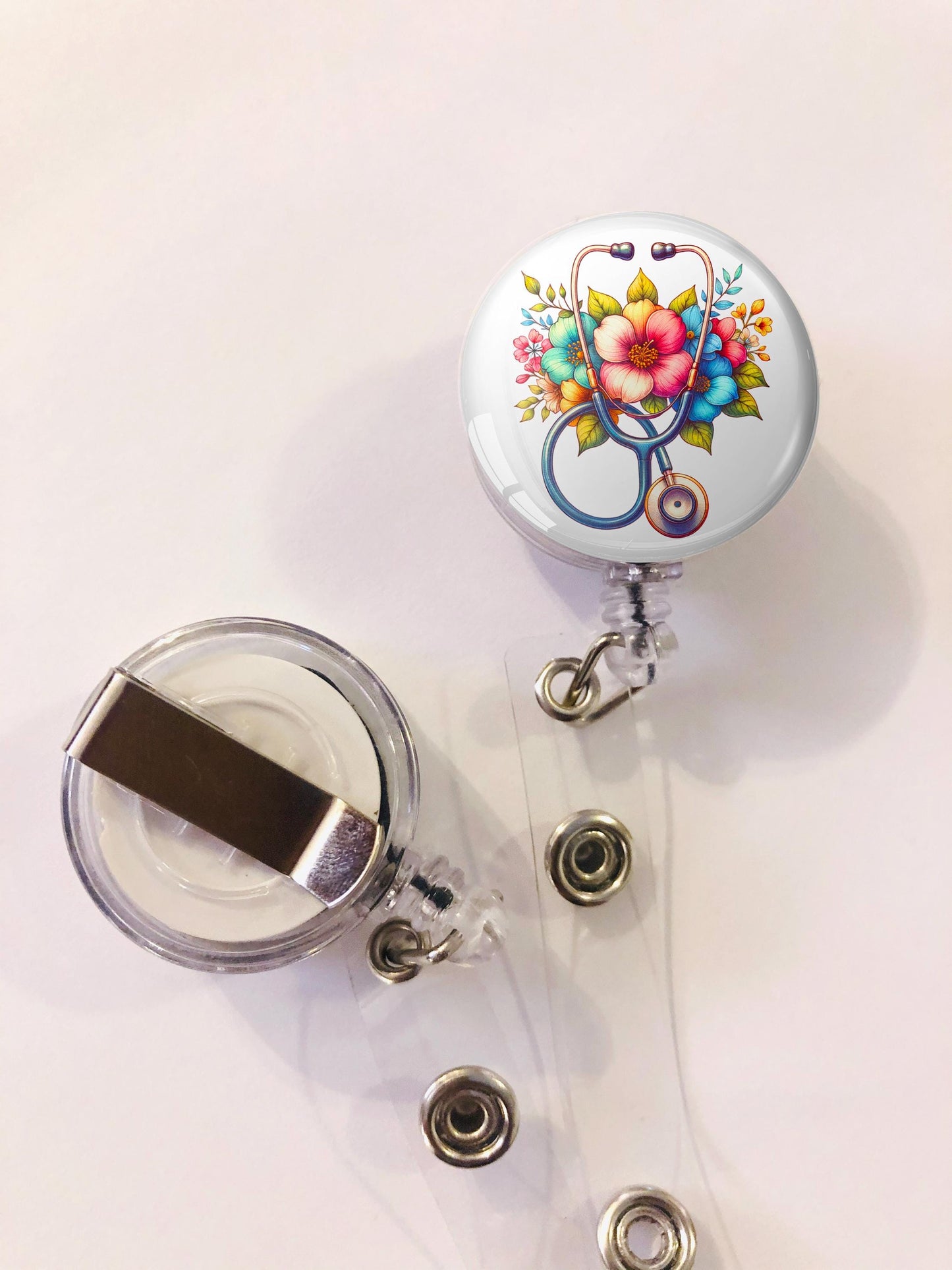 Nurse Badge Reel - RN Badge Reel - ID Retractable badge, ID Badge Reel - Nurse Gift