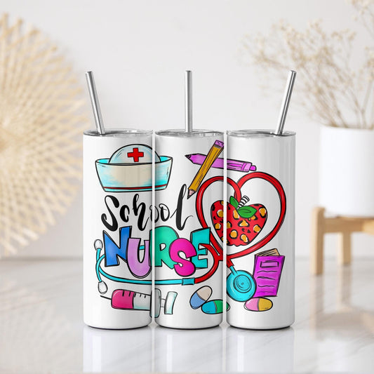 Nurse Skinny Tumbler - RN Skinny Tumbler -  20 oz Skinny Tumbler - 30 oz Skinny Tumbler - Nurse Gift