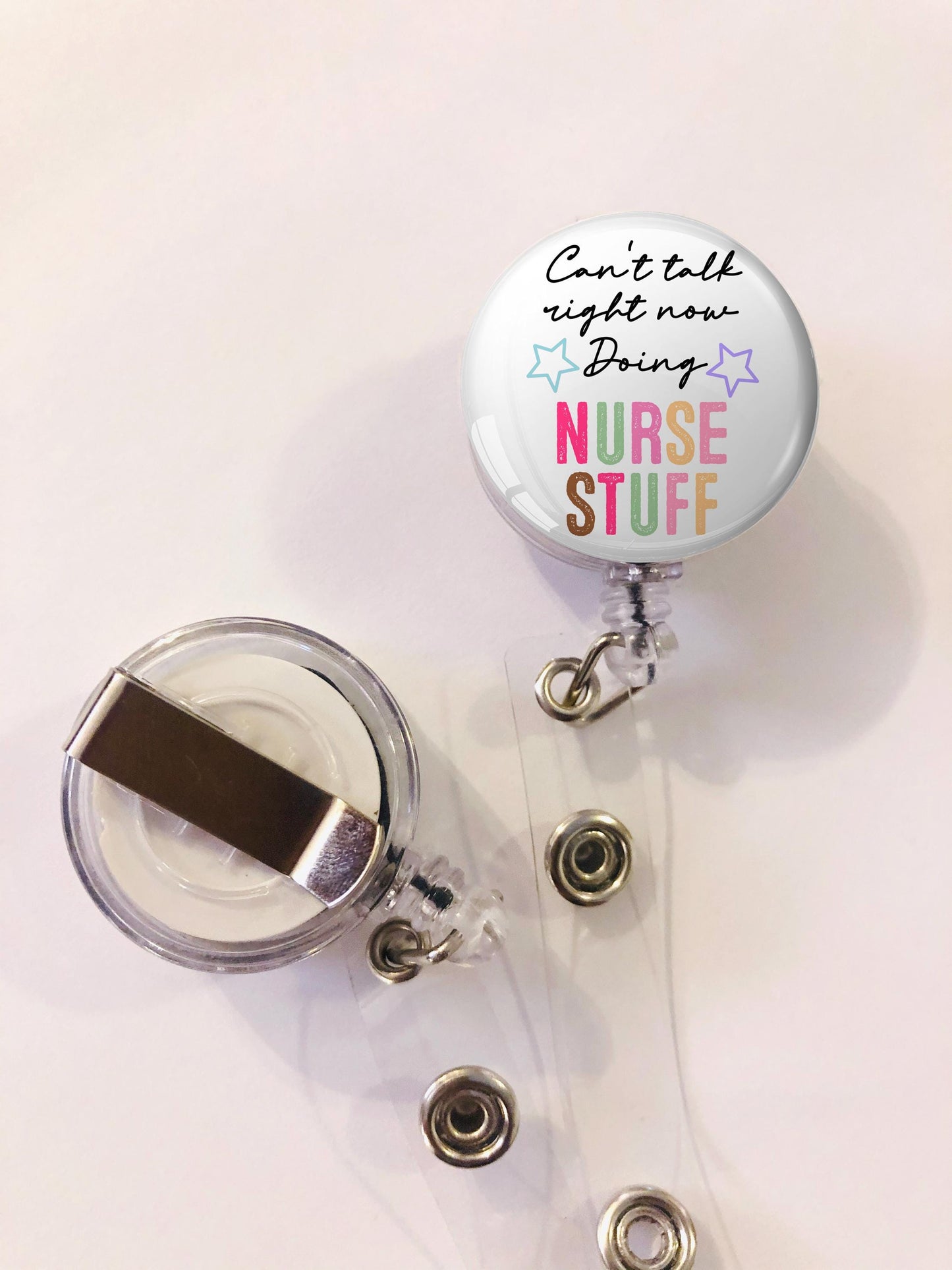Can't Talk Doing Nurse Stuff Badge Reel - Nurse Badge Reel - ID Retractable badge, ID Badge Reel - Nurse Gift