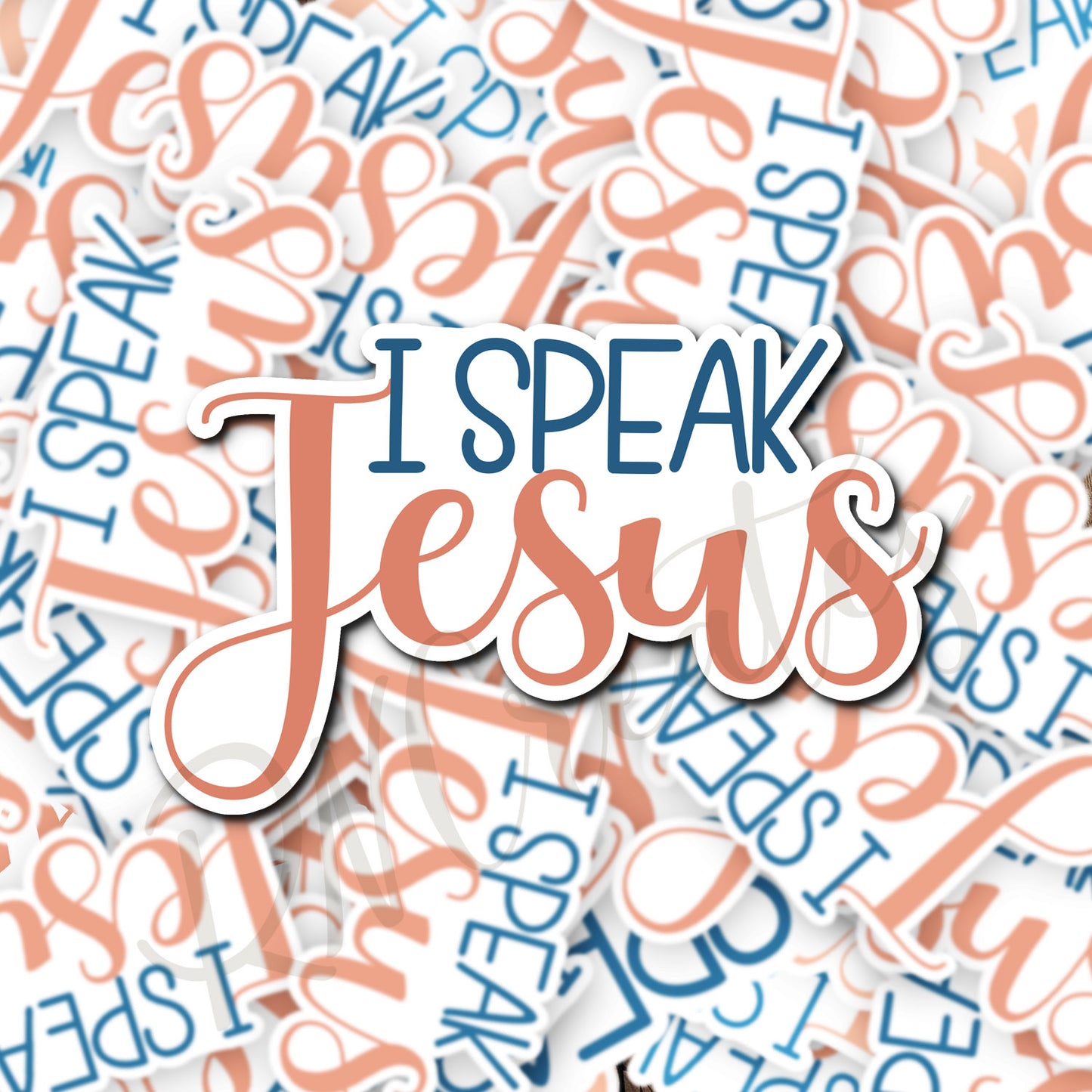 I Speak Jesus Sticker - Religious Sticker - Christian Sticker - Bible Sticker