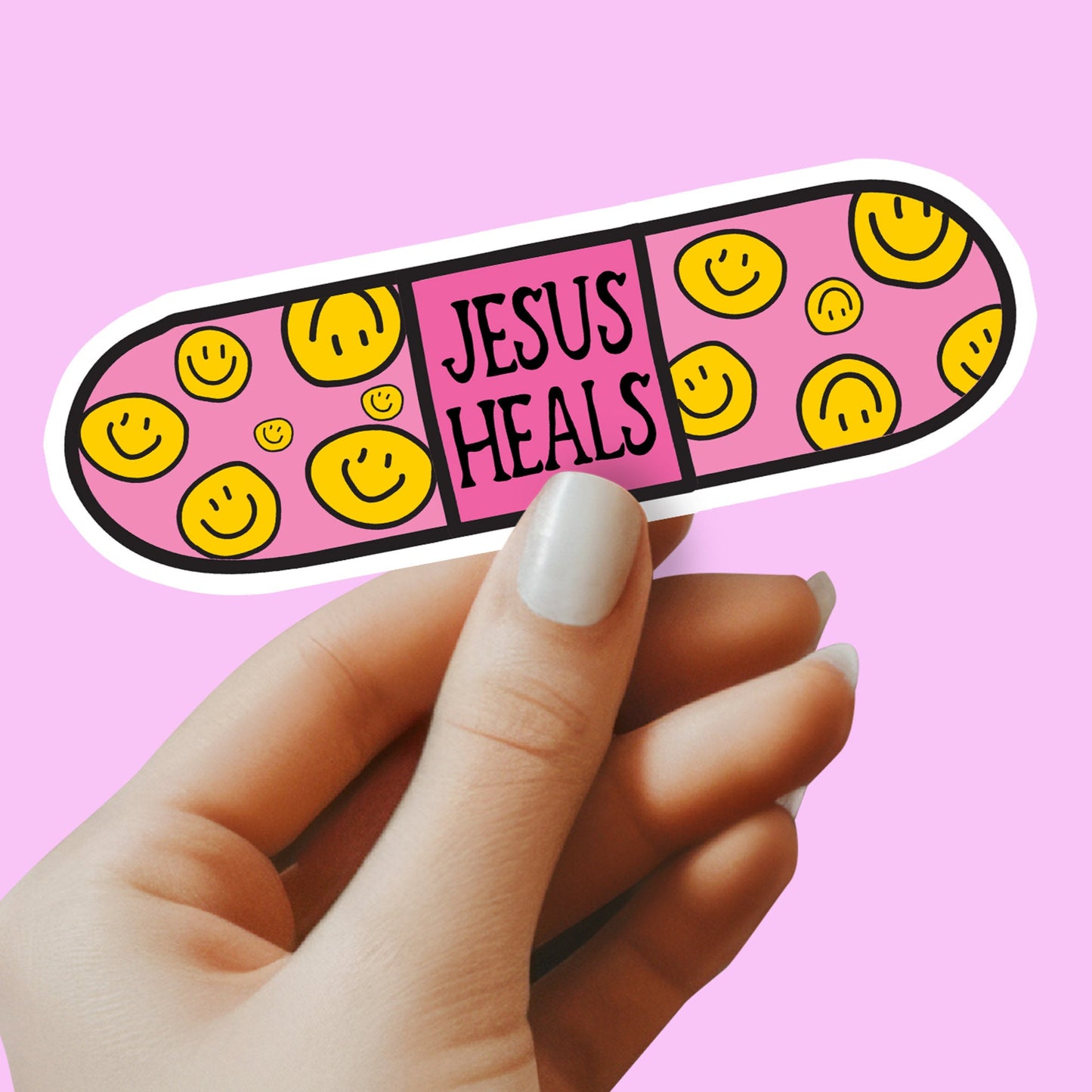 Jesus Heals Sticker - Religious Sticker - Christian Sticker - Bible Sticker