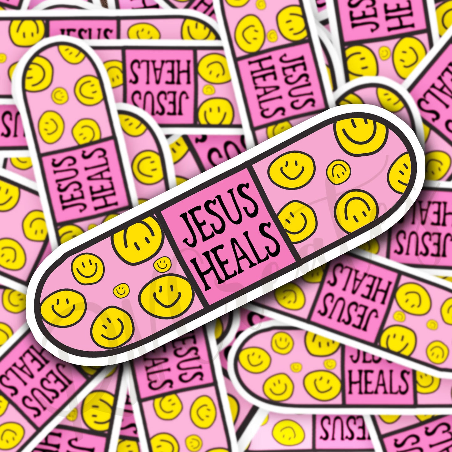 Jesus Heals Sticker - Religious Sticker - Christian Sticker - Bible Sticker