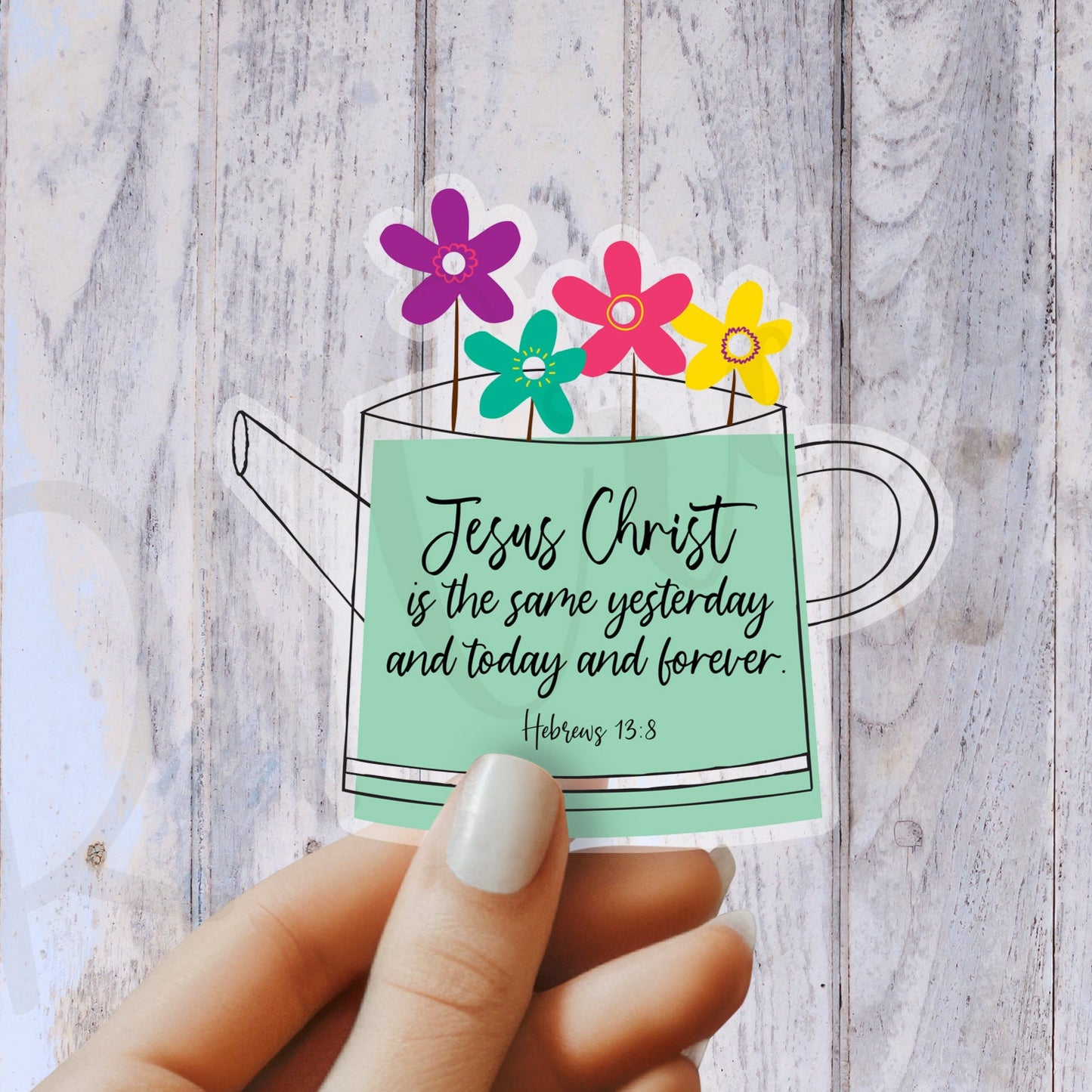 Hebrews 13:8 Sticker - Religious Sticker - Christian Sticker - Bible Sticker