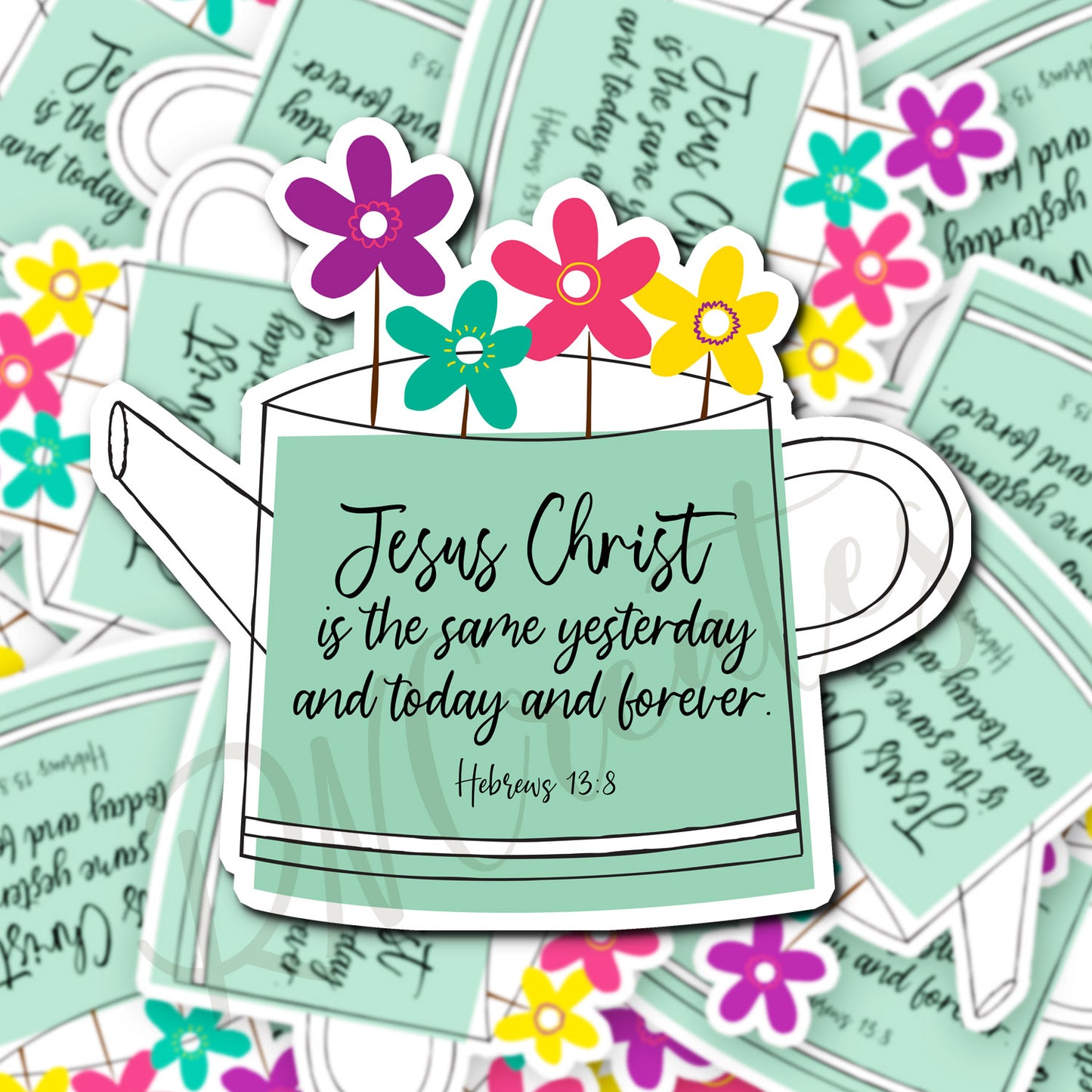 Hebrews 13:8 Sticker - Religious Sticker - Christian Sticker - Bible Sticker