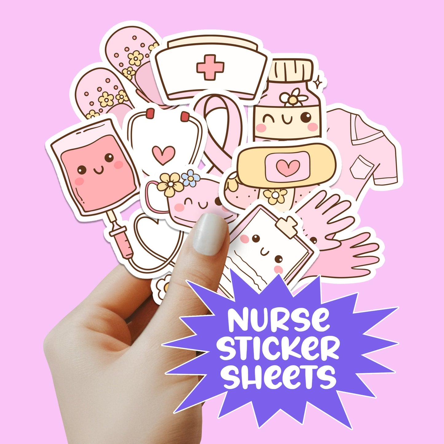 Nurse Sticker Set - Nurse Sticker - RN Sticker - Nurse Gift - Decorative Sticker - Sticker