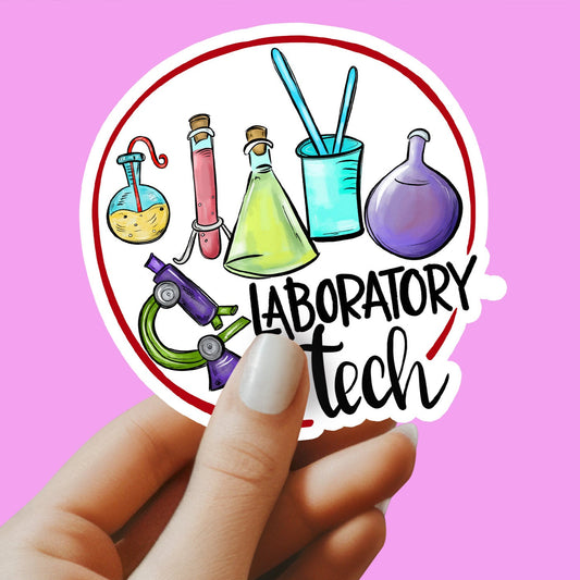 Lab Tech Sticker - Decorative Sticker - Sticker