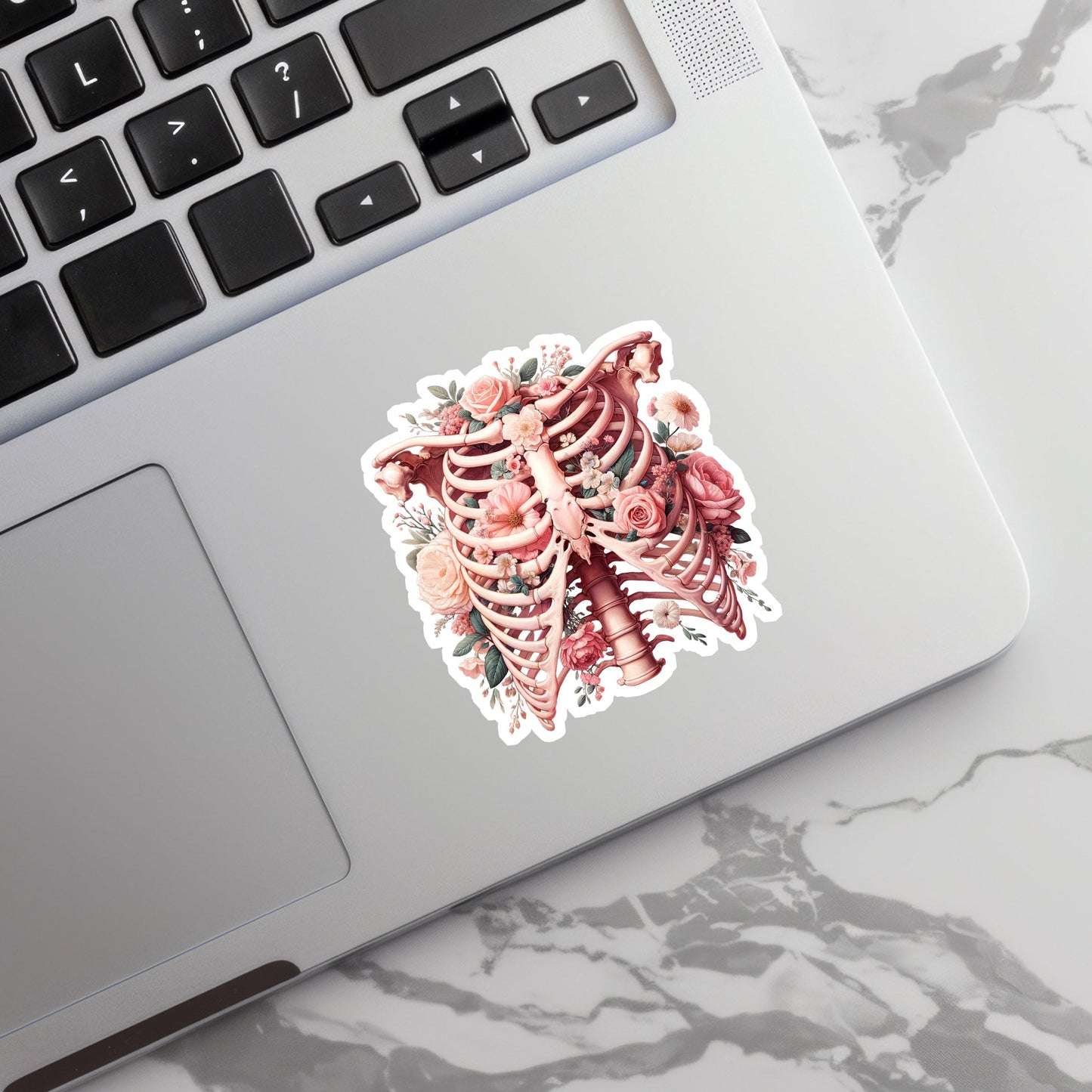 Lungs Sticker - Lungs with Flower Sticker - Anatomy Sticker -  Medical Sticker - Medical Gift - Decorative Sticker - Sticker