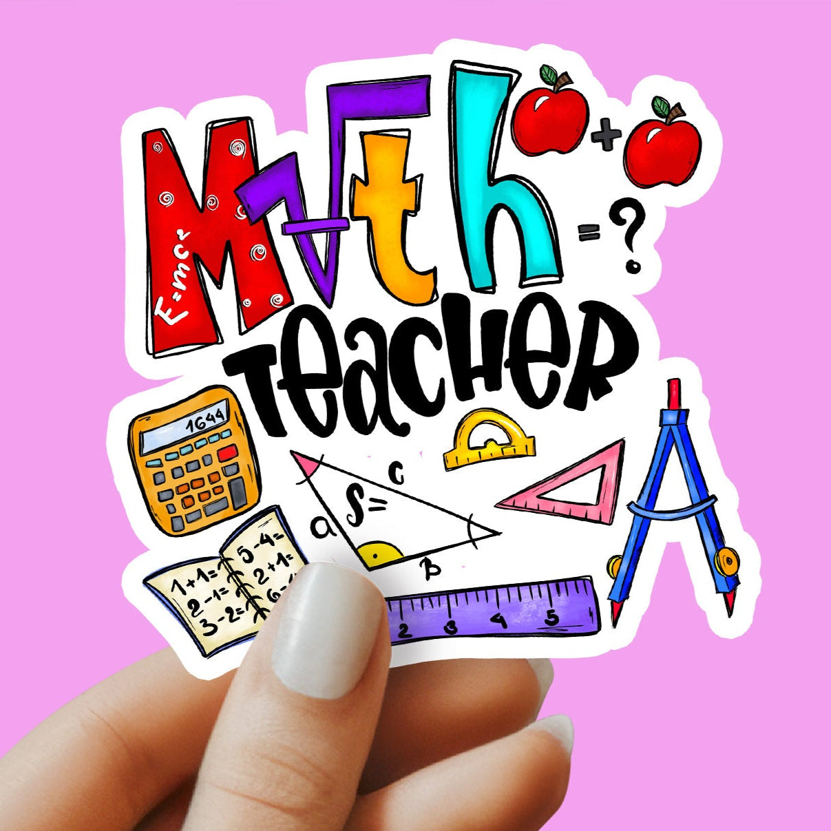 Math Teacher Sticker - Mathematics Teacher Sticker - Teacher Gift - Decorative Sticker - Sticker