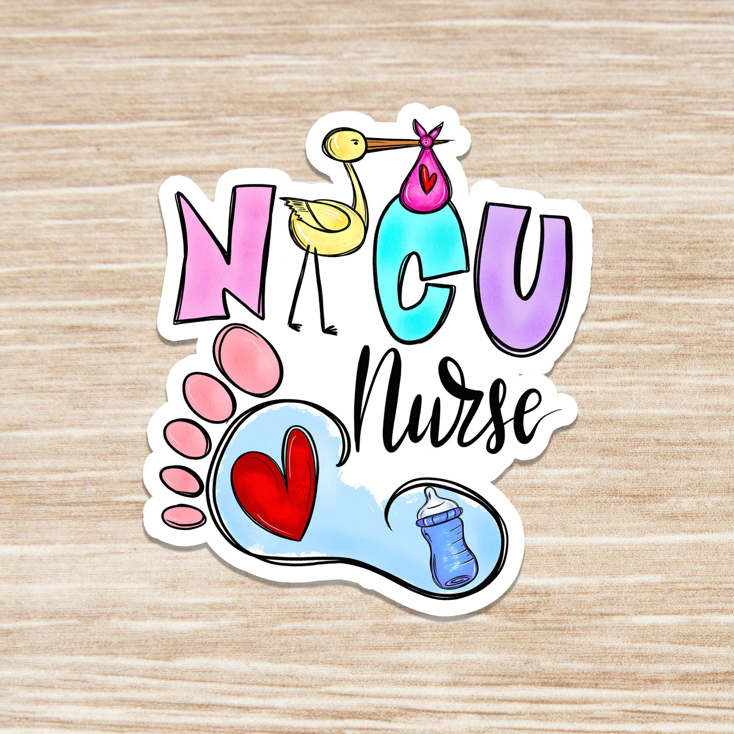 NICU Nurse Sticker - NICU RN Sticker - Nurse Gift - Decorative Sticker - Sticker