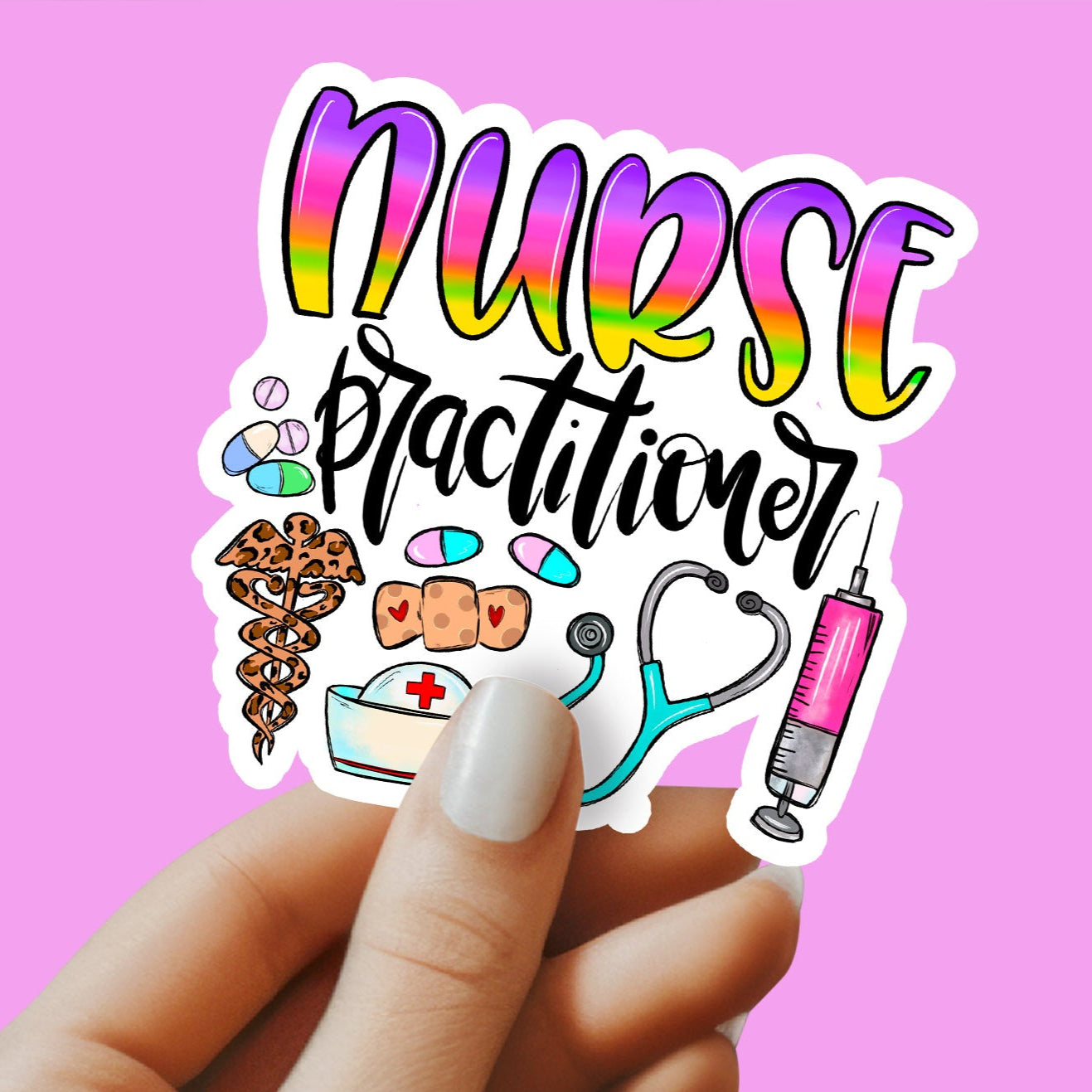 Nurse Practitioner Sticker - NP Sticker - Decorative Sticker - Sticker