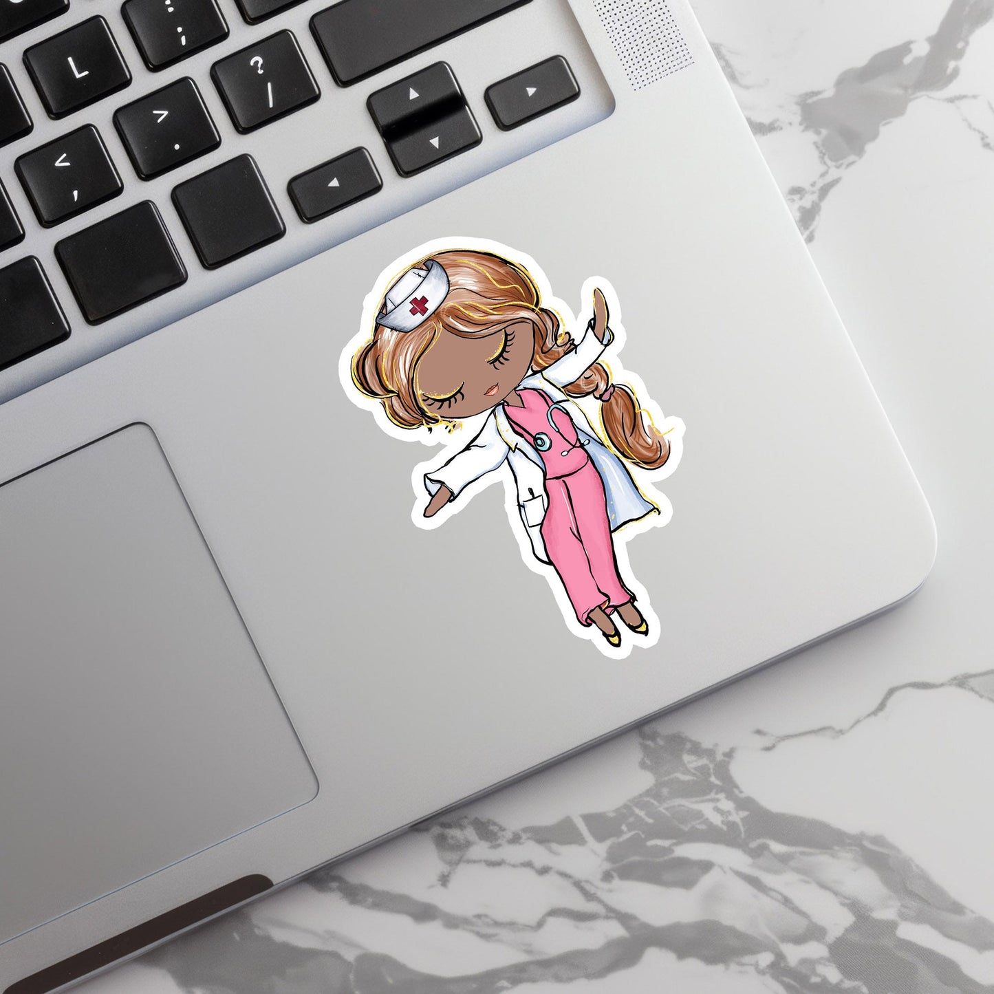 Girl Doctor Sticker - Medical Sticker - Decorative Sticker - Sticker