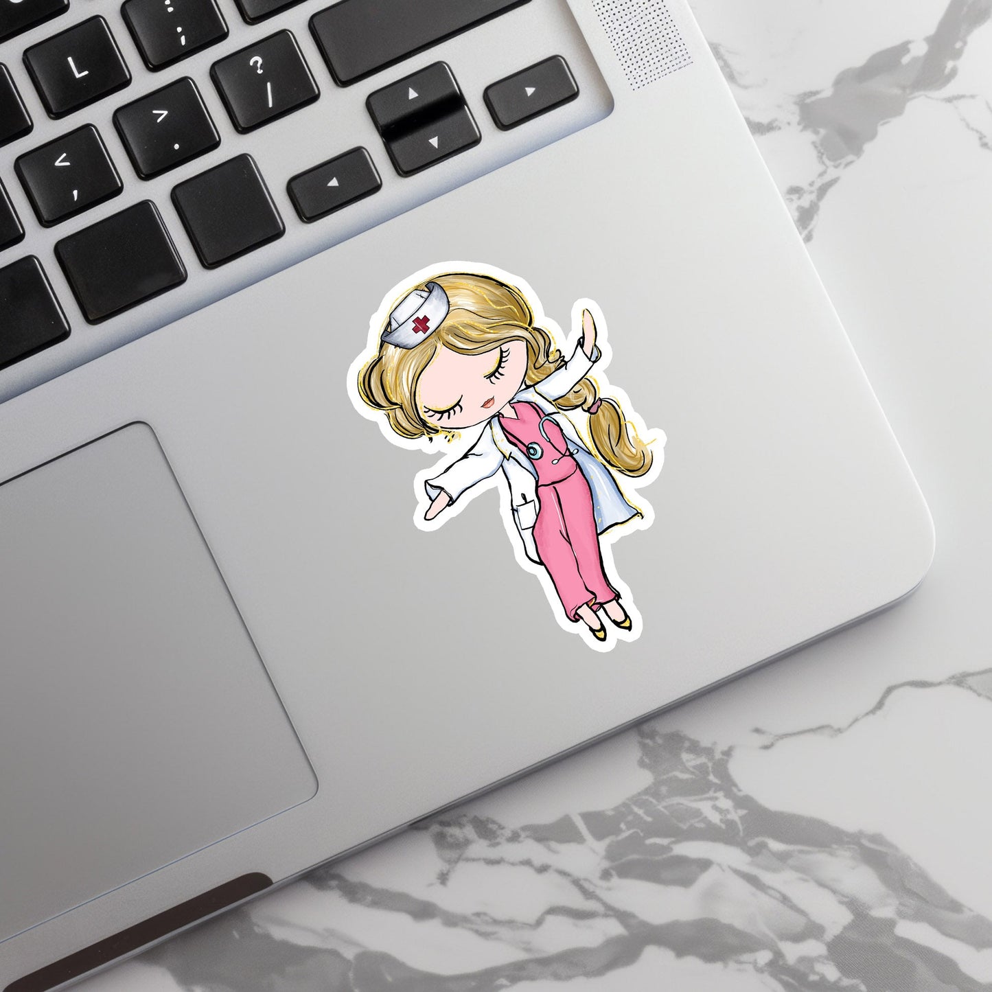 Girl Doctor Sticker - Medical Sticker - Decorative Sticker - Sticker