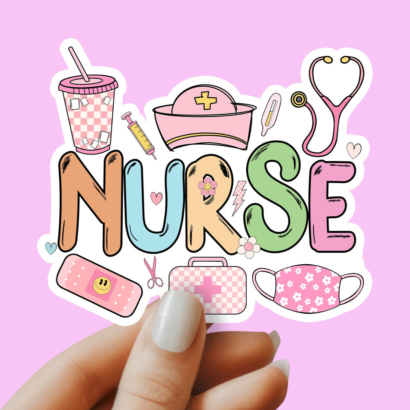 Nurse Sticker - RN Sticker - Nurse Gift - Decorative Sticker - Sticker