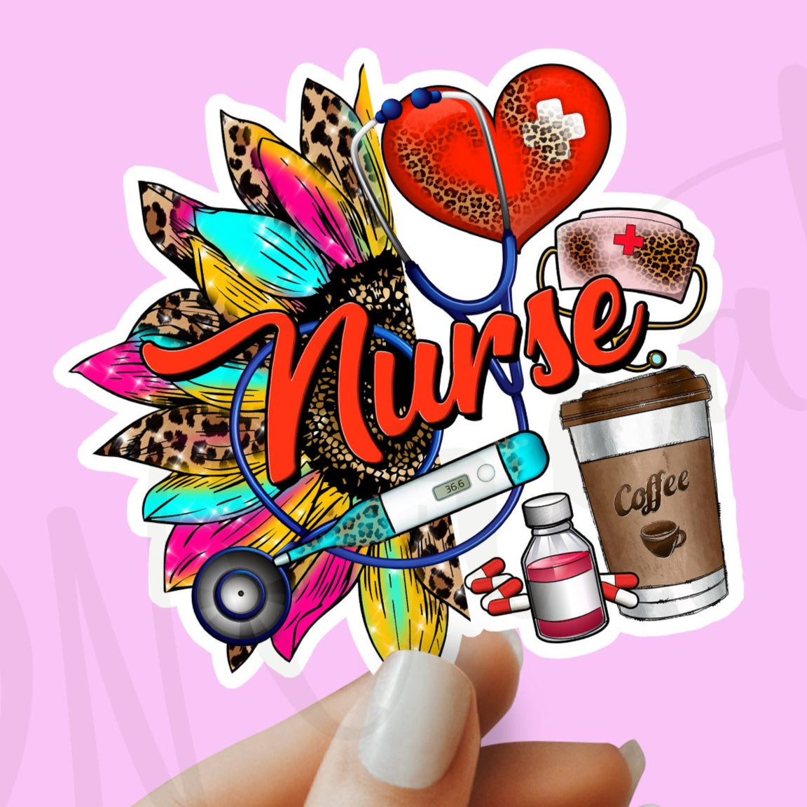 Nurse Sticker - RN Sticker - Nurse Gift - Decorative Sticker - Sticker