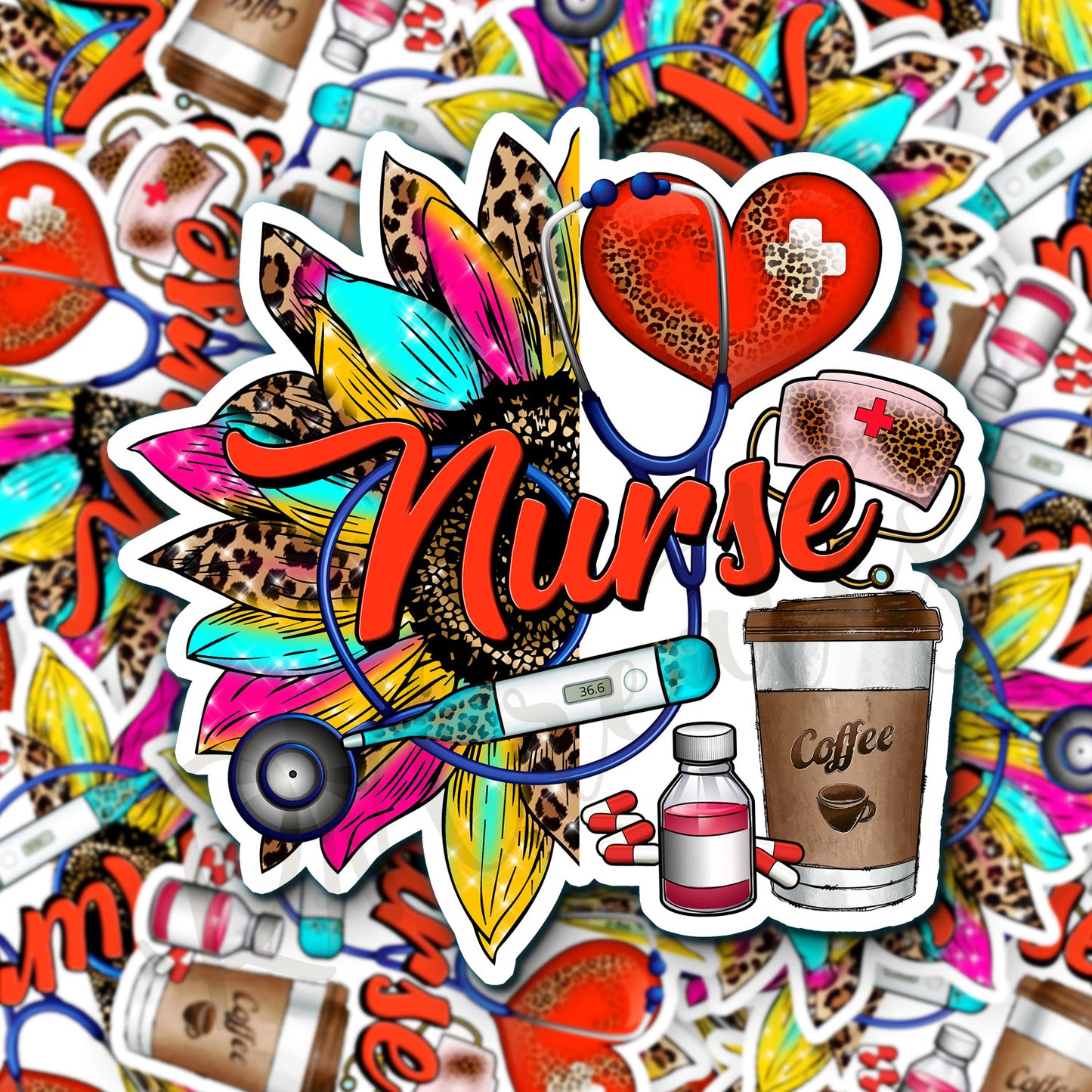 Nurse Sticker - RN Sticker - Nurse Gift - Decorative Sticker - Sticker