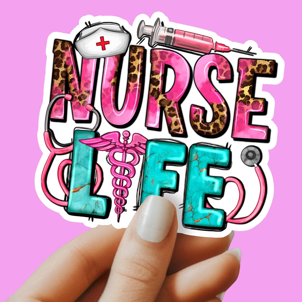 Nurse Life Sticker - Nurse Sticker - RN Sticker - Nurse Gift - Decorative Sticker - Sticker