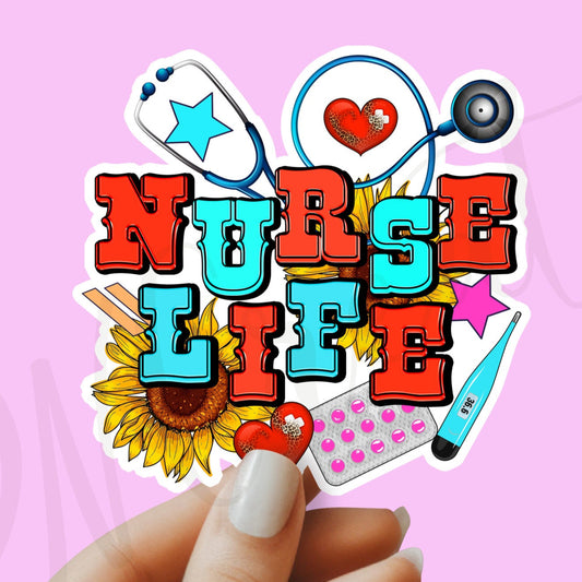 Nurse Life Sticker - Nurse Sticker - RN Sticker - Nurse Gift - Decorative Sticker - Sticker