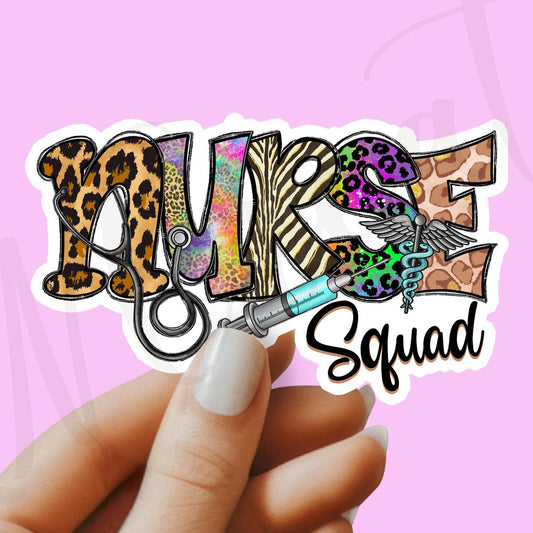 Nurse Squad Sticker - Nurse Sticker - RN Sticker - Nurse Gift - Decorative Sticker - Sticker