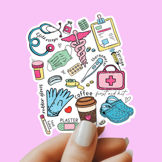 Nurse Sticker - RN Sticker - Nurse Gift - Decorative Sticker - Sticker