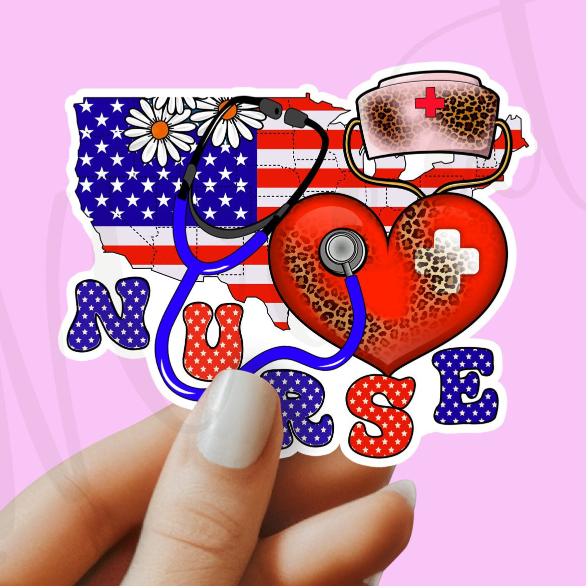 Nurse Sticker - RN Sticker - Nurse Gift - Decorative Sticker - Sticker