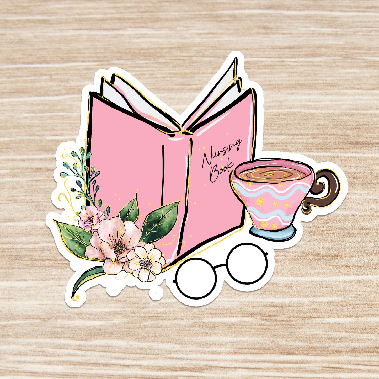 Nursing Book Sticker - Nurse Sticker - RN Sticker - Nurse Gift - Decorative Sticker - Sticker