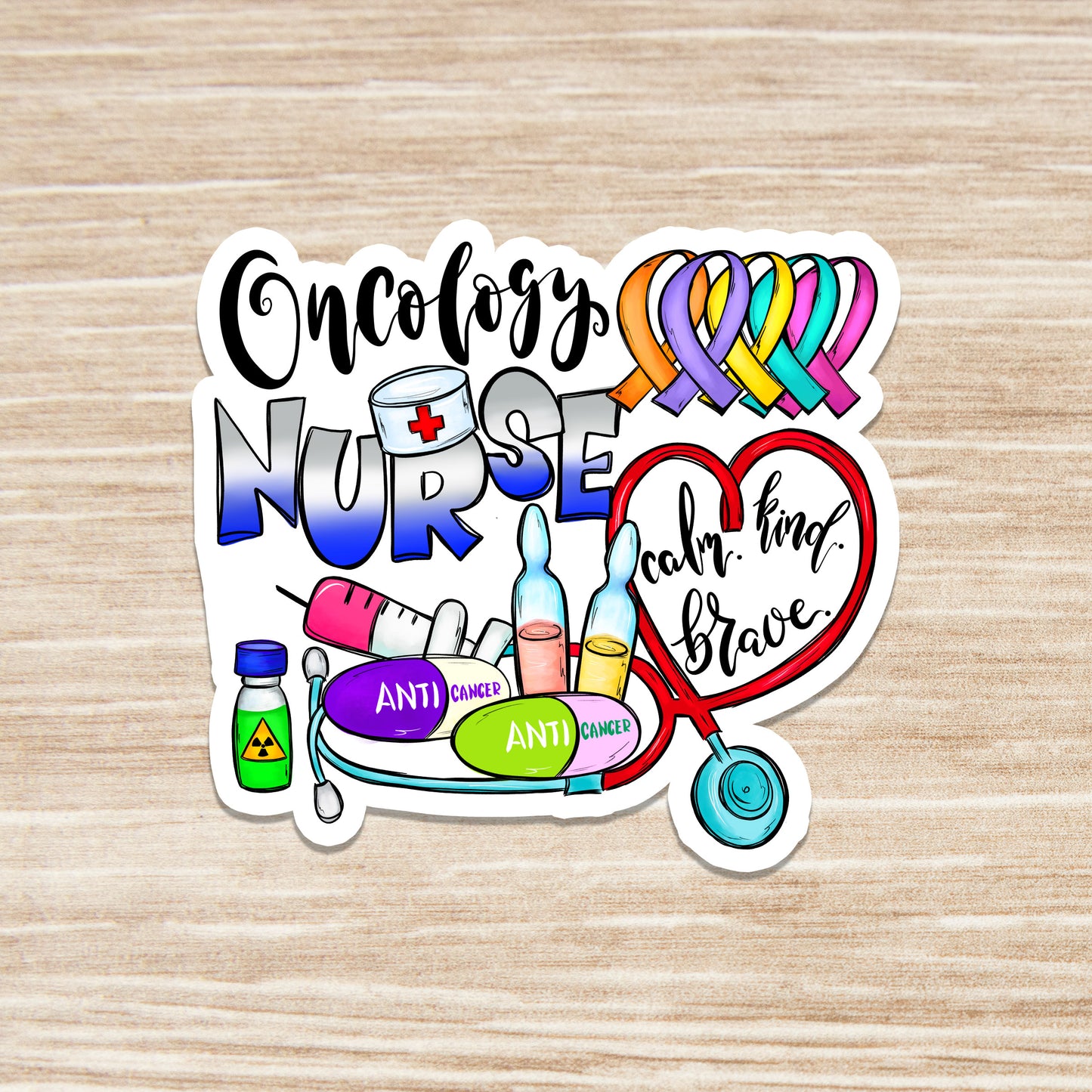 Oncology Nurse Sticker - RN Sticker - Nurse Gift - Decorative Sticker - Sticker