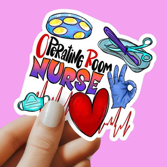 Operating Room Nurse Sticker - OR Nurse Sticker - OR RN Sticker - Nurse Gift - Decorative Sticker - Sticker