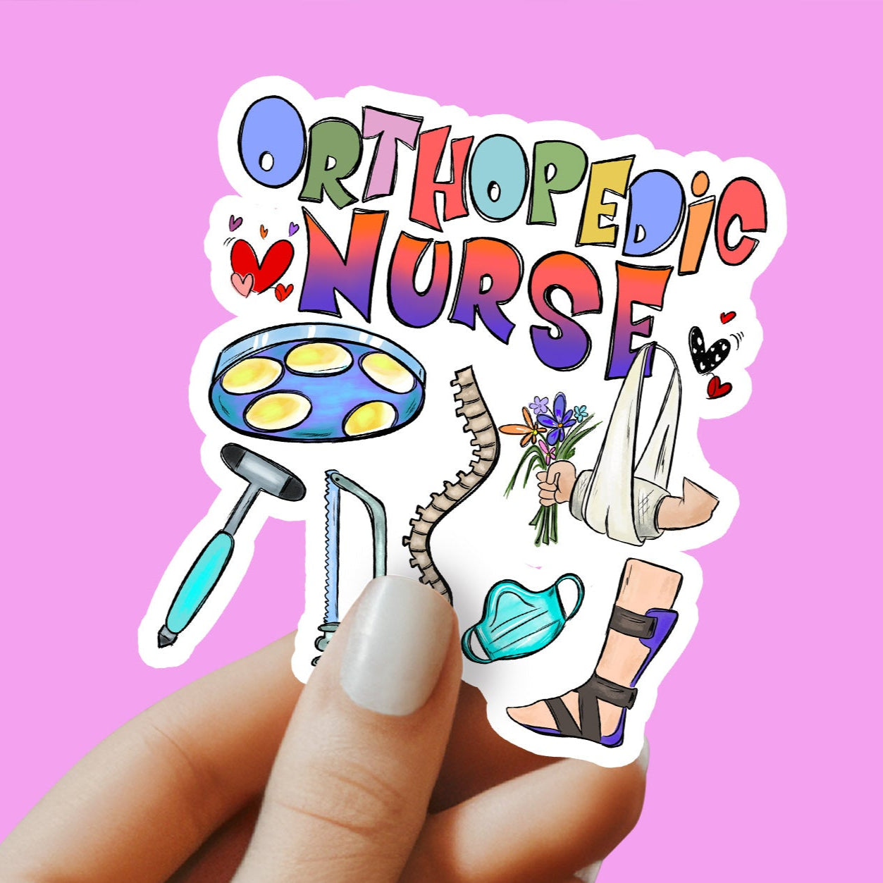 Orthopedic Nurse Sticker - Ortho RN Sticker - Nurse Gift - Decorative Sticker - Sticke