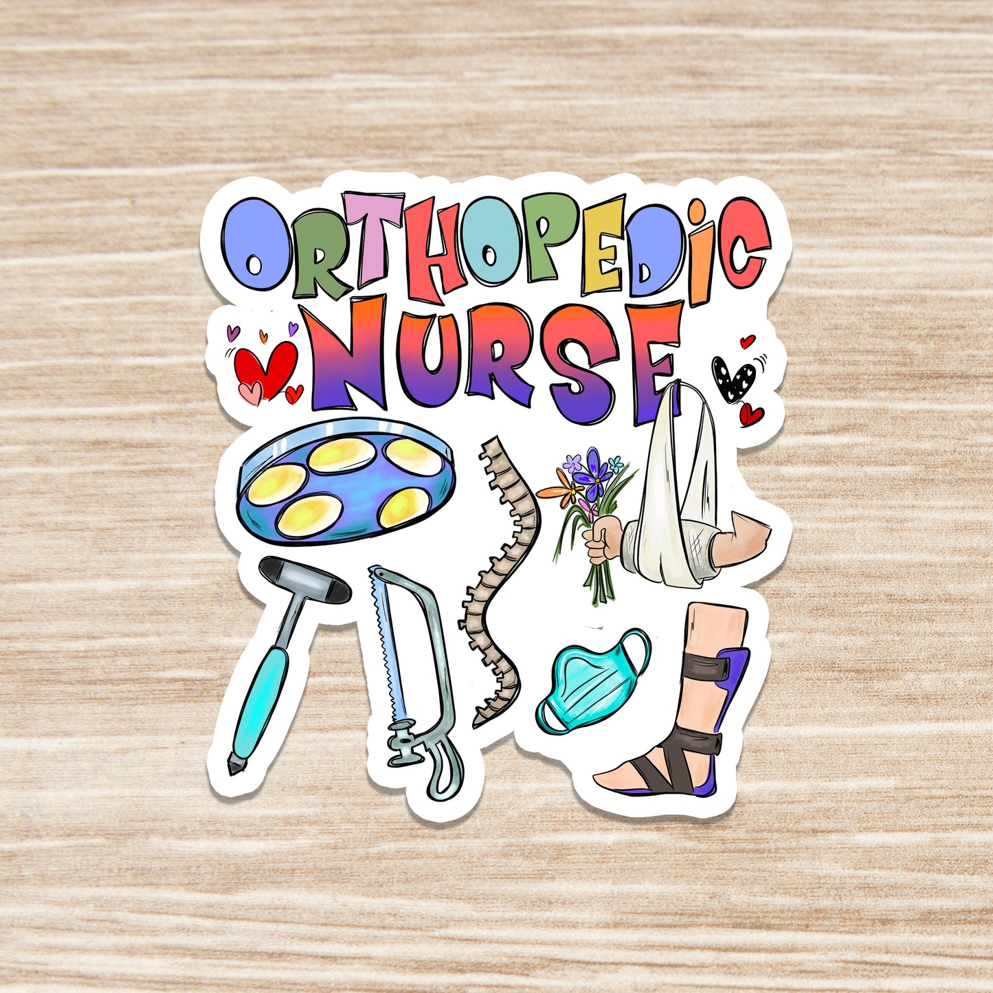 Orthopedic Nurse Sticker - Ortho RN Sticker - Nurse Gift - Decorative Sticker - Sticke