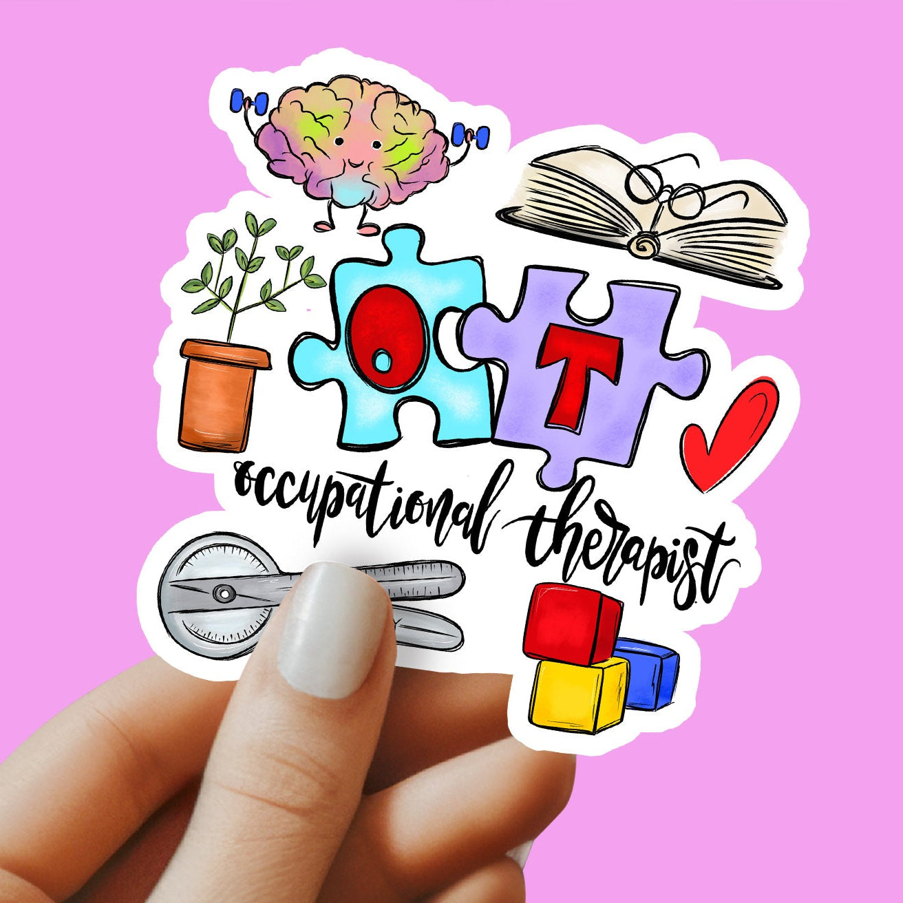 Occupational Therapist Sticker - OT Sticker - OT Gift - Decorative Sticker - Sticker