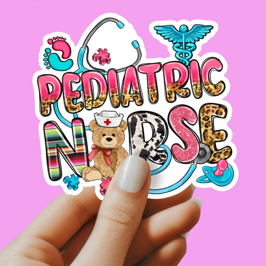 Pediatric Nurse Sticker - Peds Nurse Sticker - Decorative Sticker - Sticker