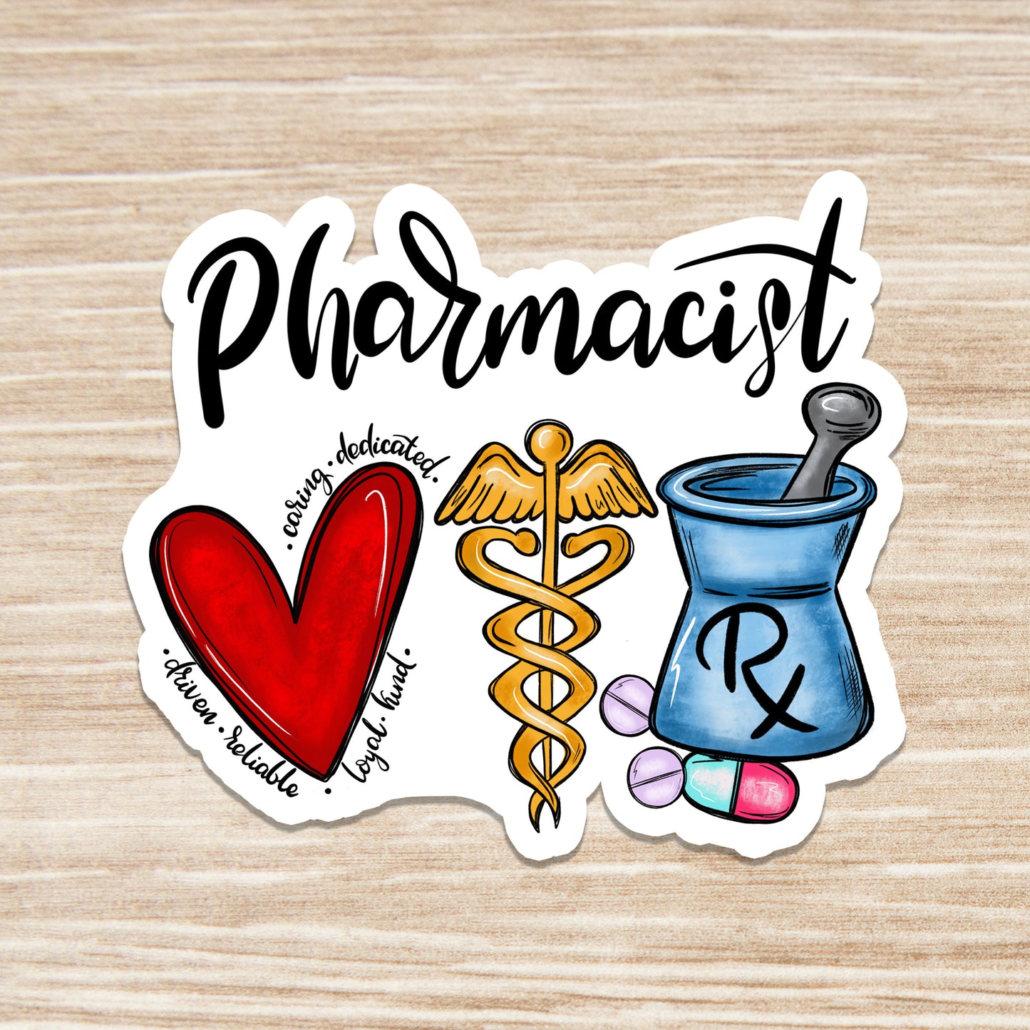 Pharmacist Sticker - Pharmacy Sticker - Pharmacy Tech Sticker - Decorative Sticker - Sticker