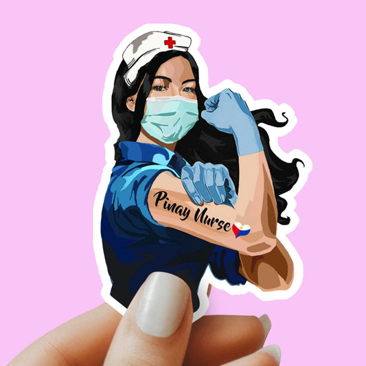 Pinay Nurse Sticker - Filipino Nurse Sticker - RN Sticker - Nurse Gift - Decorative Sticker - Sticker