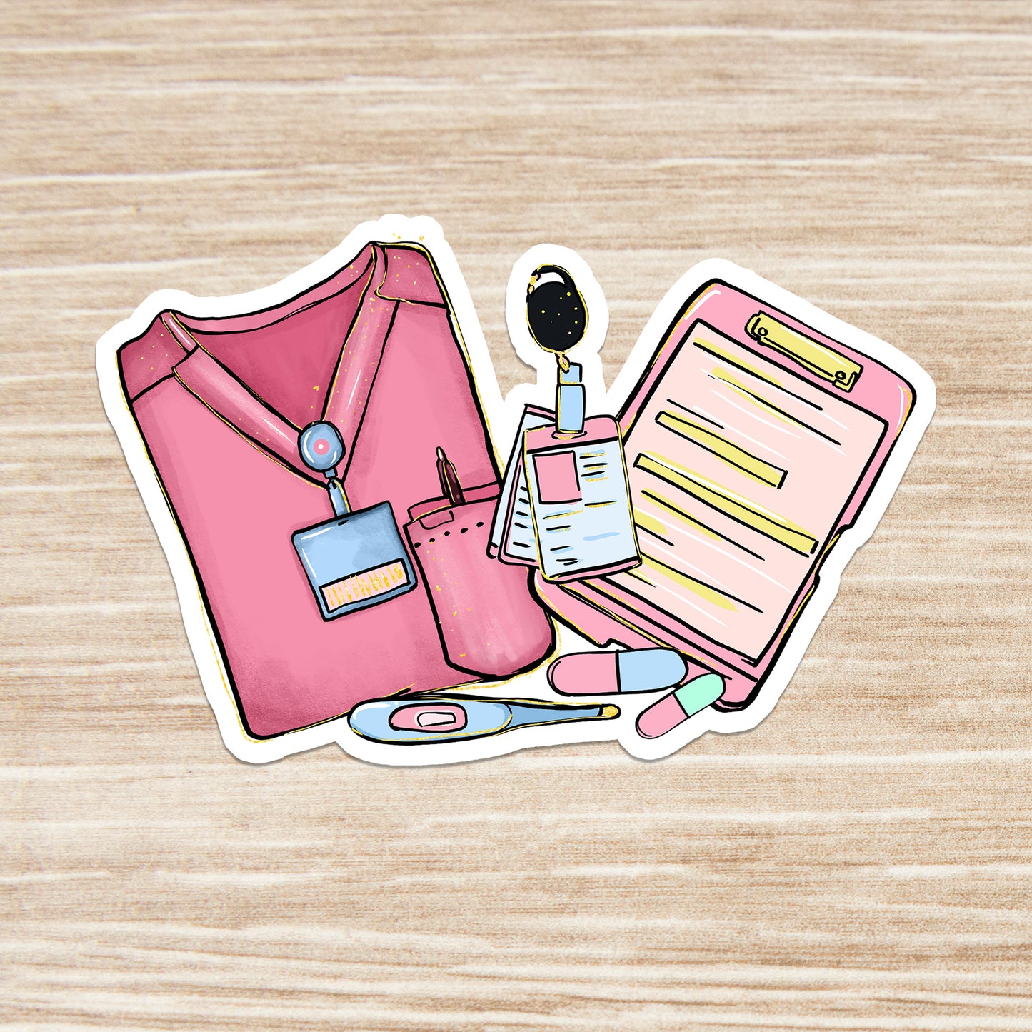 Nurse Elements Sticker - RN Sticker - Nurse Gift - Decorative Sticker - Sticker