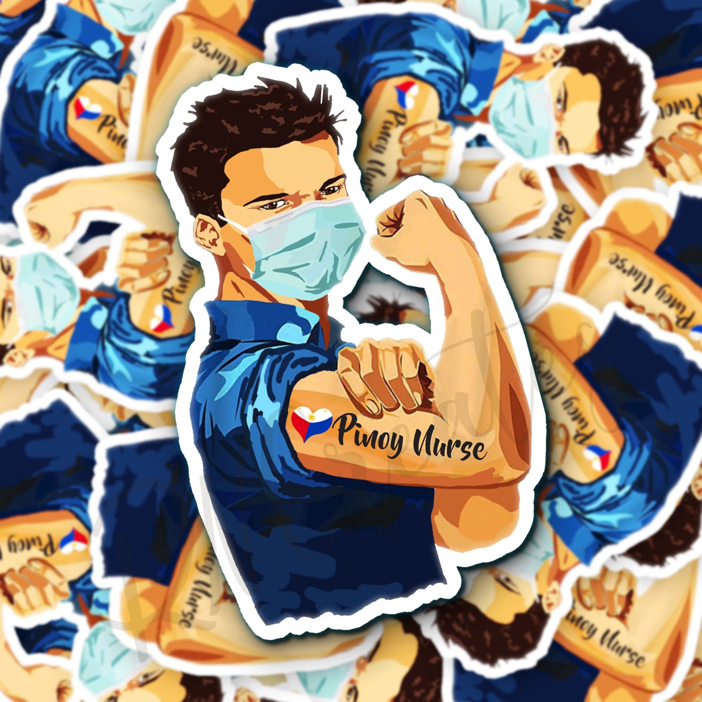 Pinoy Nurse Sticker - Filipino Nurse Sticker - RN Sticker - Nurse Gift - Decorative Sticker - Sticker