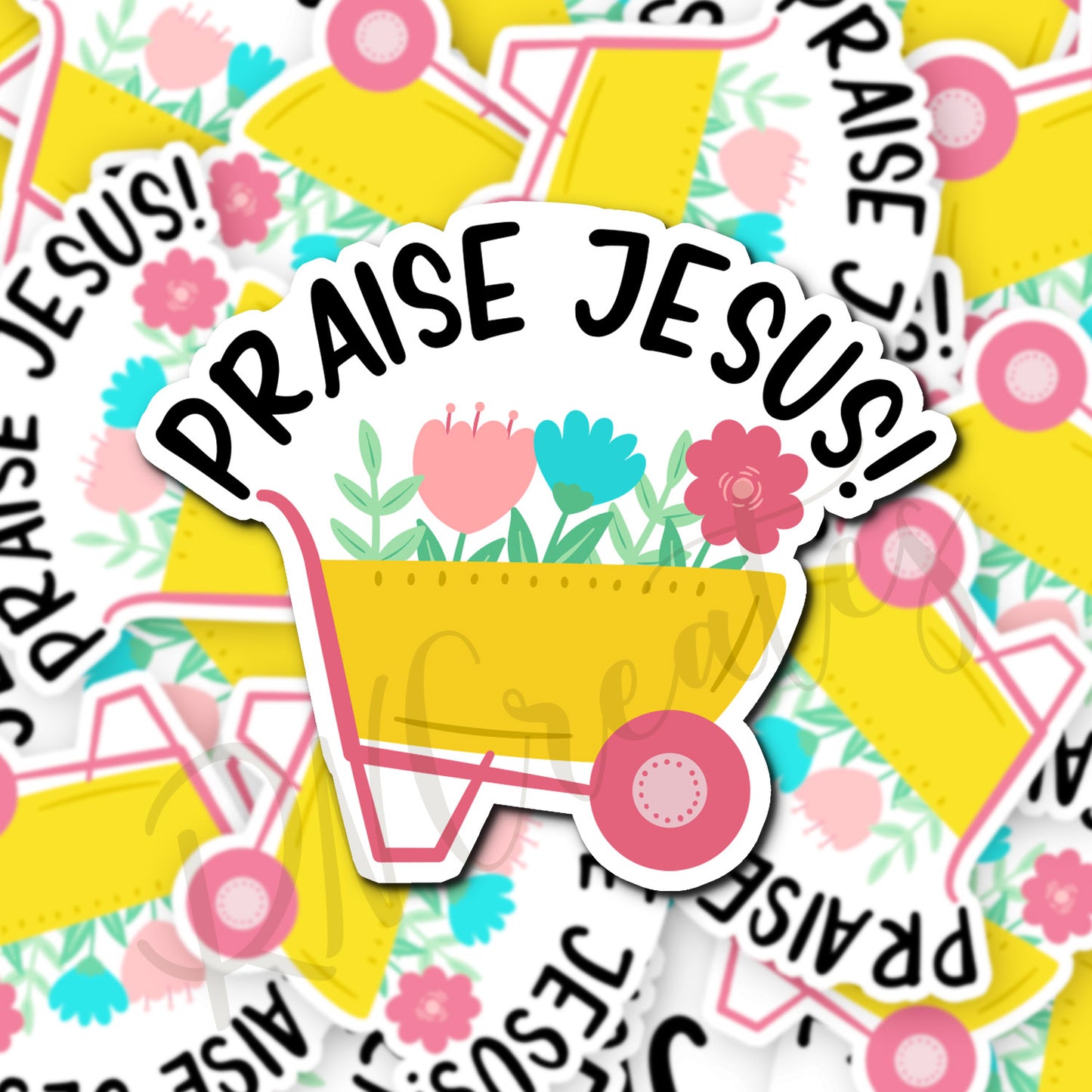 Praise Jesus Sticker - Religious Sticker - Bible Sticker