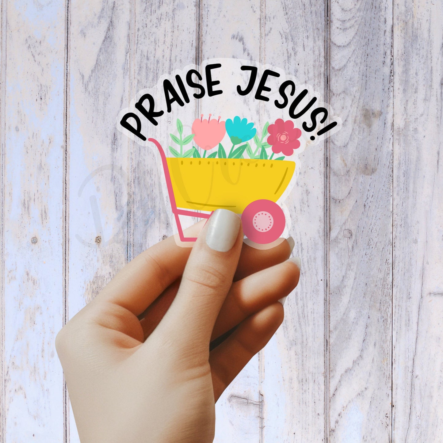 Praise Jesus Sticker - Religious Sticker - Bible Sticker