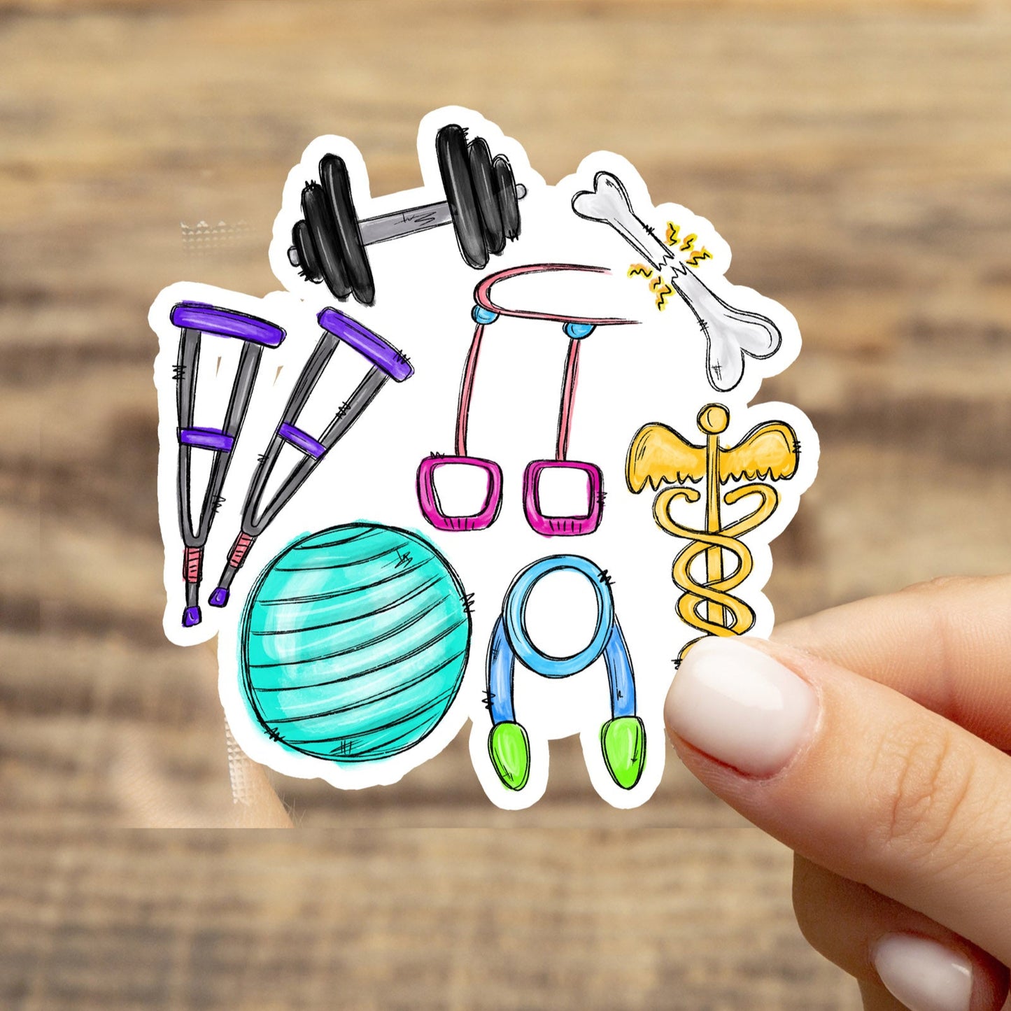 Physical Therapist Sticker - PT Sticker - PT Gift - Decorative Sticker - Sticker